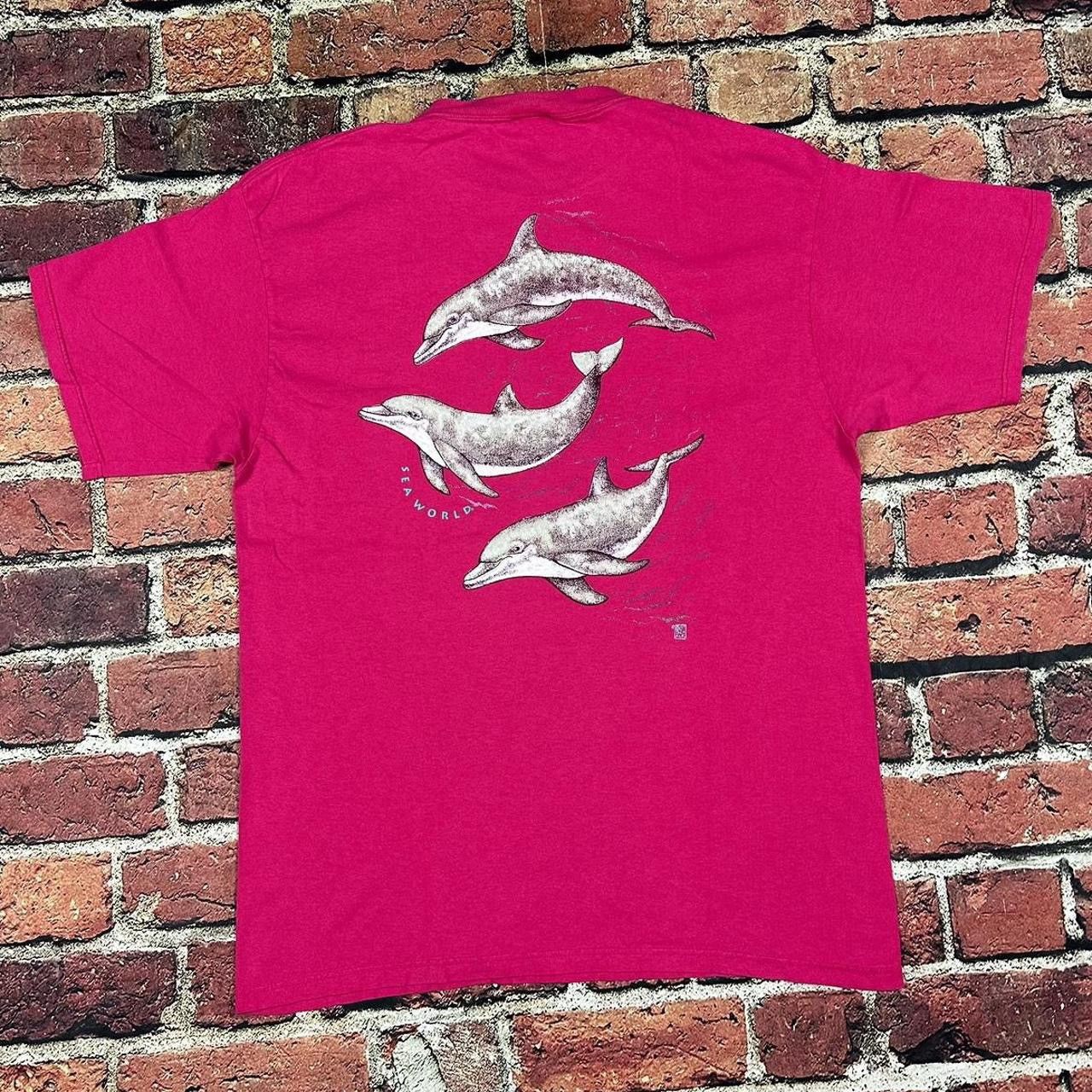 Vintage Sea World Marine Adventure Tee Water Park Dolphins