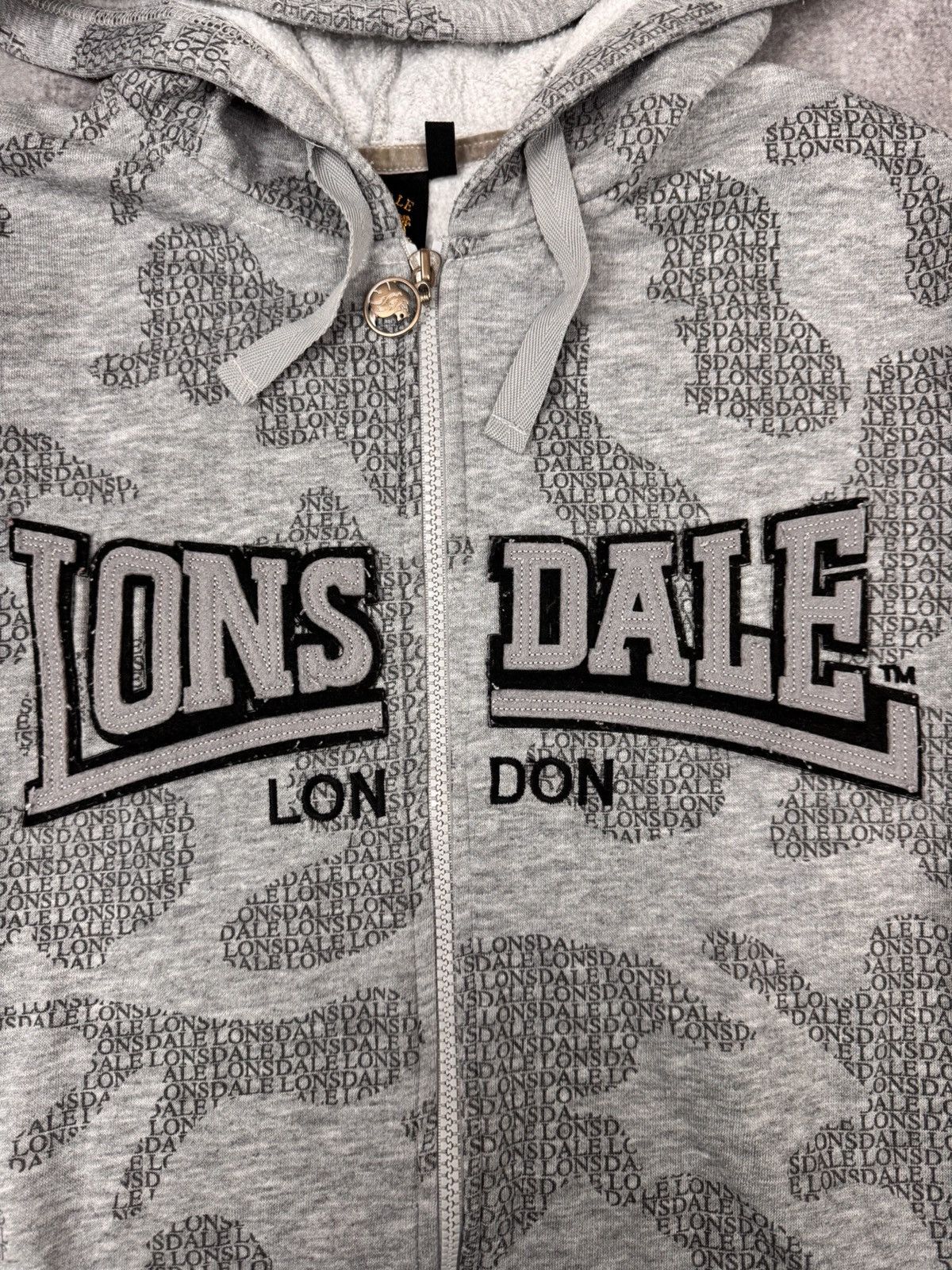 Lonsdale Lonsdale Men Zip Hoodie Grey Size S Size US S / EU 44-46 / 1 - 2 Thumbnail
