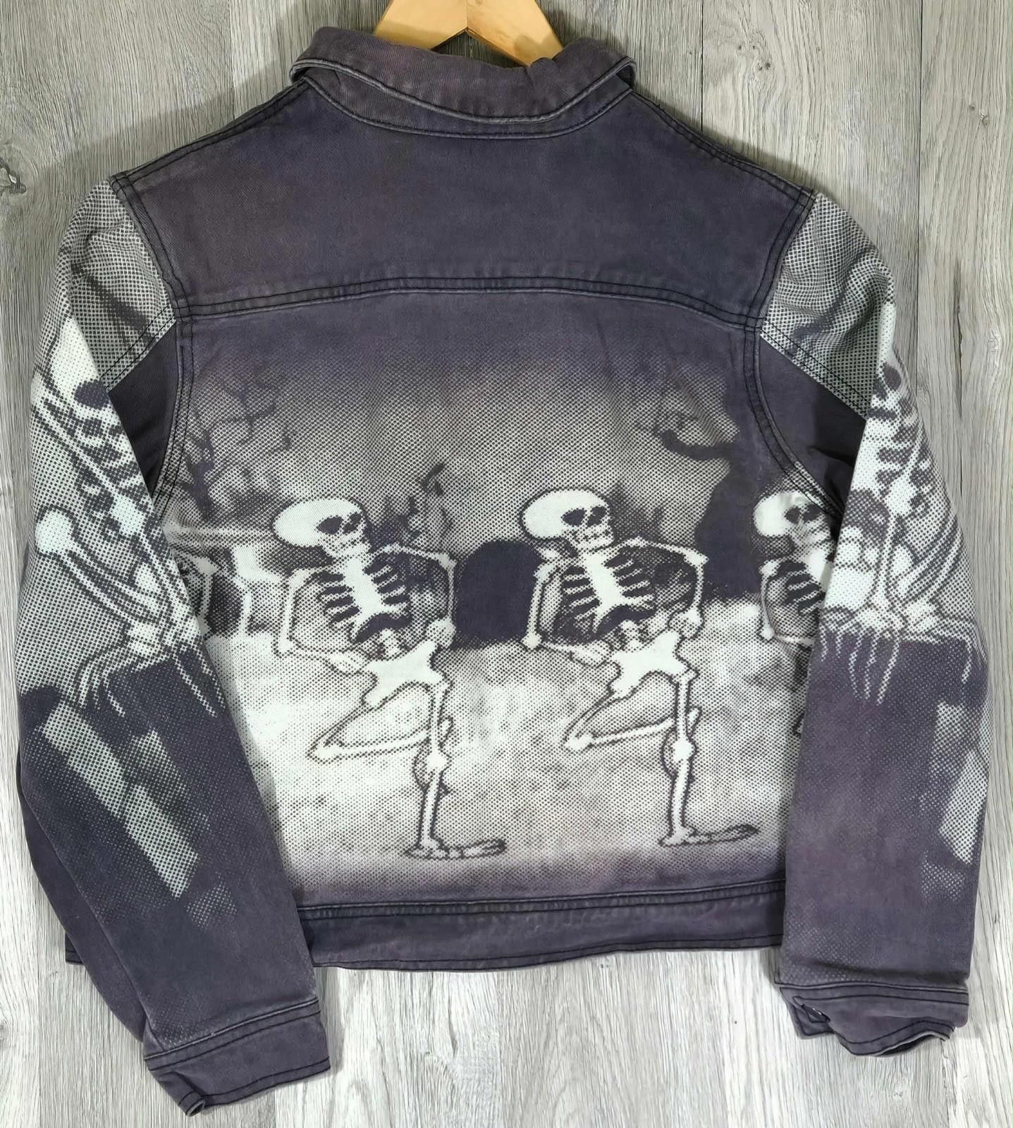 Disney Disney Silly Symphony Skeleton Dance Denim Jacket XL #6 Size US XL / EU 56 / 4 - 6 Thumbnail