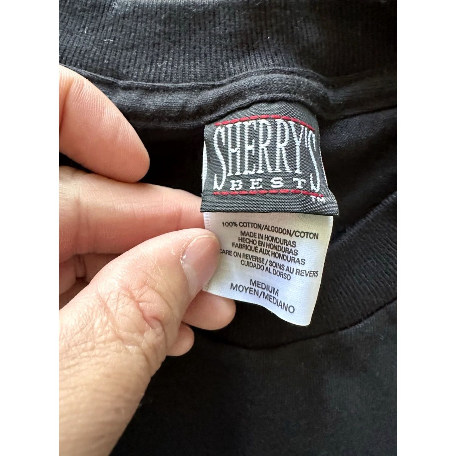 Vintage VINTAGE Sherrys Best 90s T-Shirt Parody Shirt Mens M Black Short Sleeve Size Medium Size US M / EU 48-50 / 2 - 3 Thumbnail