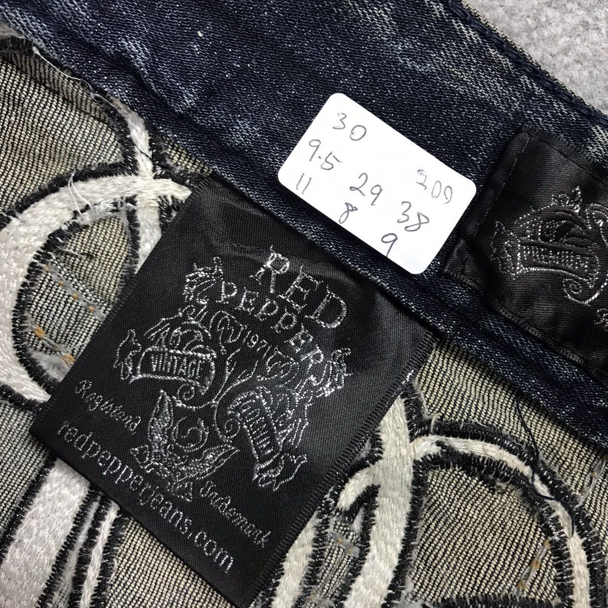 Japanese Brand RED PEPPER JAPAN DESIGN DENIM DISTRESSED DENIM PANTS Size US 30 / EU 46 - 17 Thumbnail
