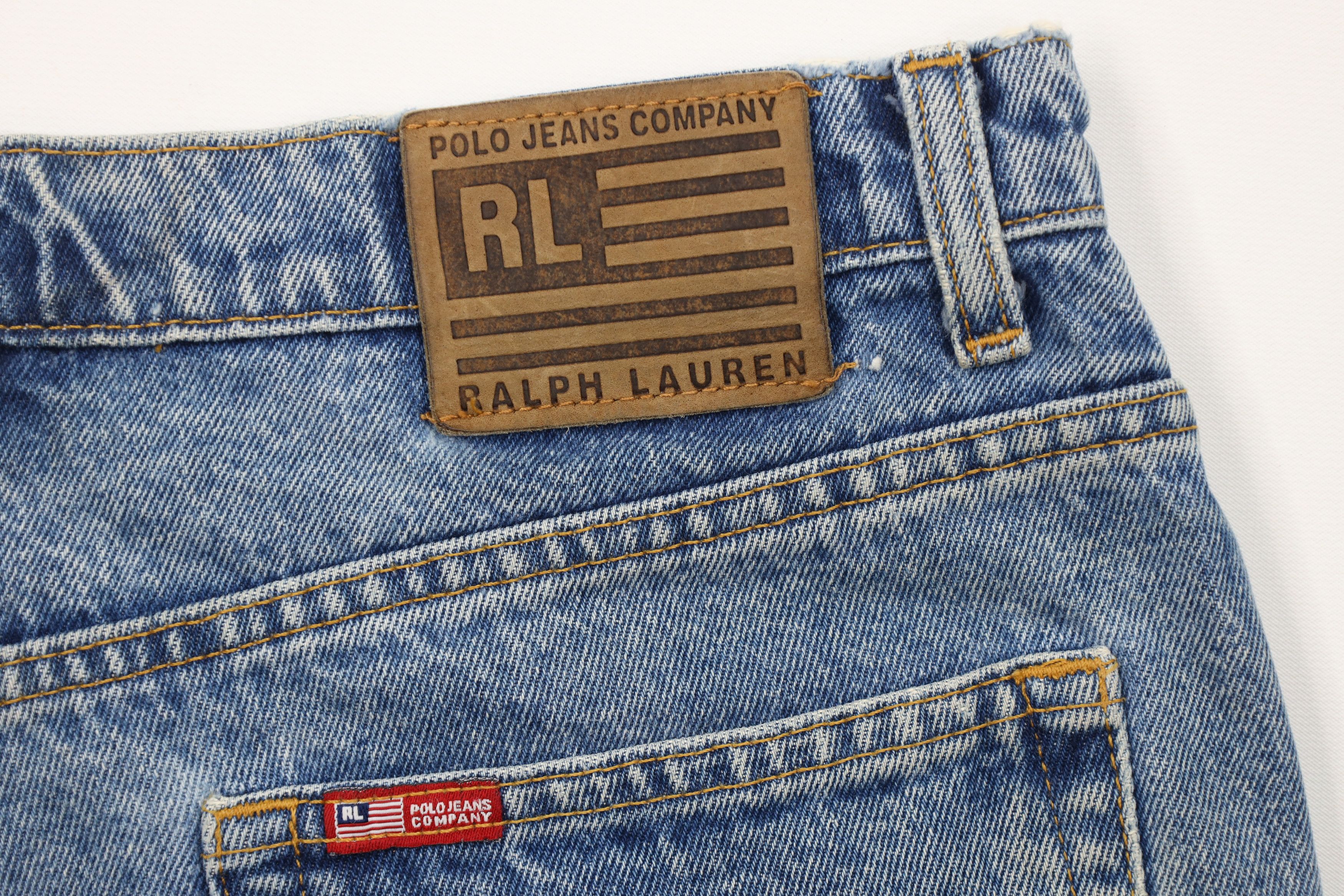 Ralph Lauren Vintage 90s Ralph Lauren Above Knee Denim Jean Shorts Jorts Size 30" / US 8 / IT 44 - 12 Thumbnail