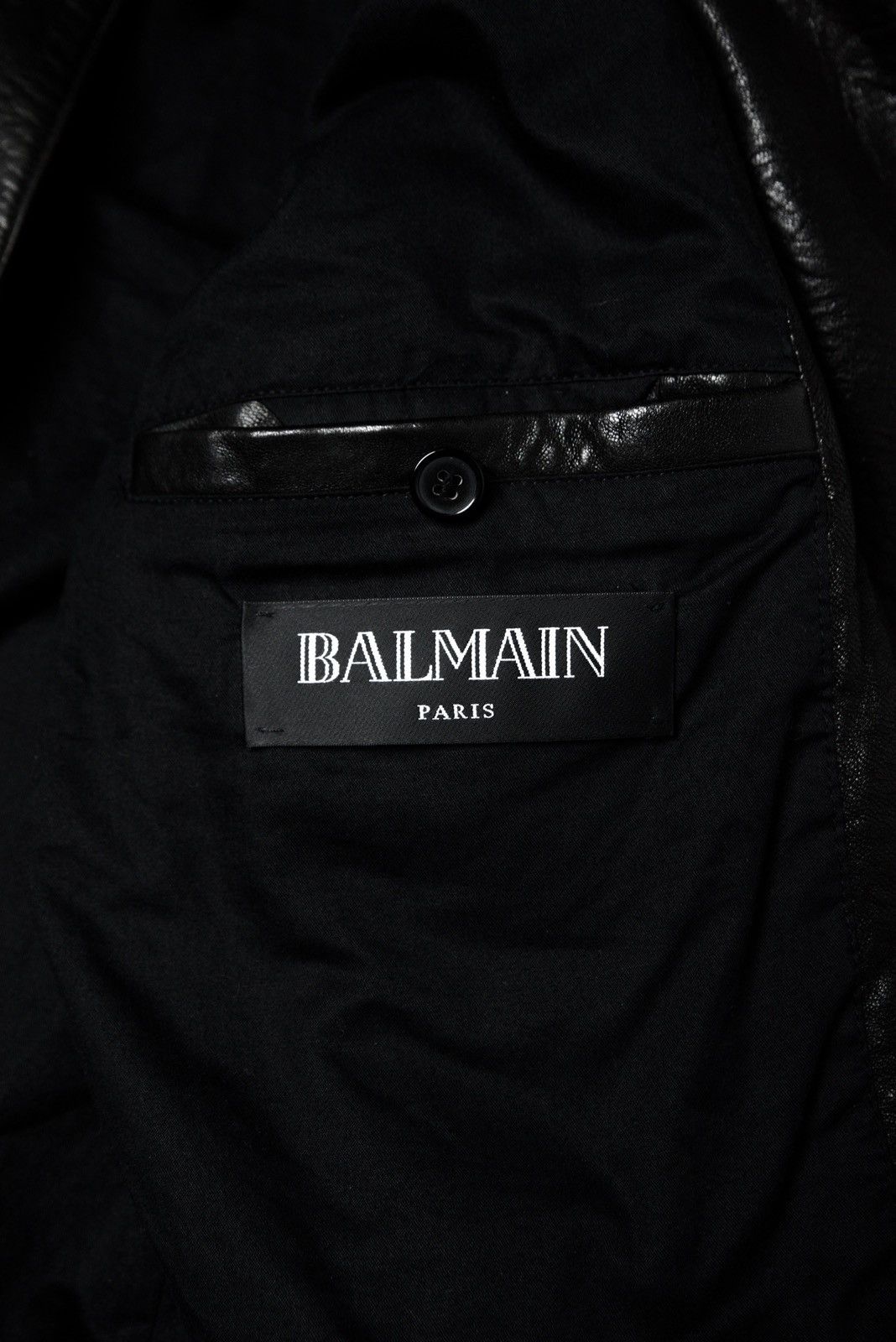 Balmain Balmain SS13 Lamb Leather Biker Jacket by Olivier Rousteing Size US M / EU 48-50 / 2 - 9 Thumbnail