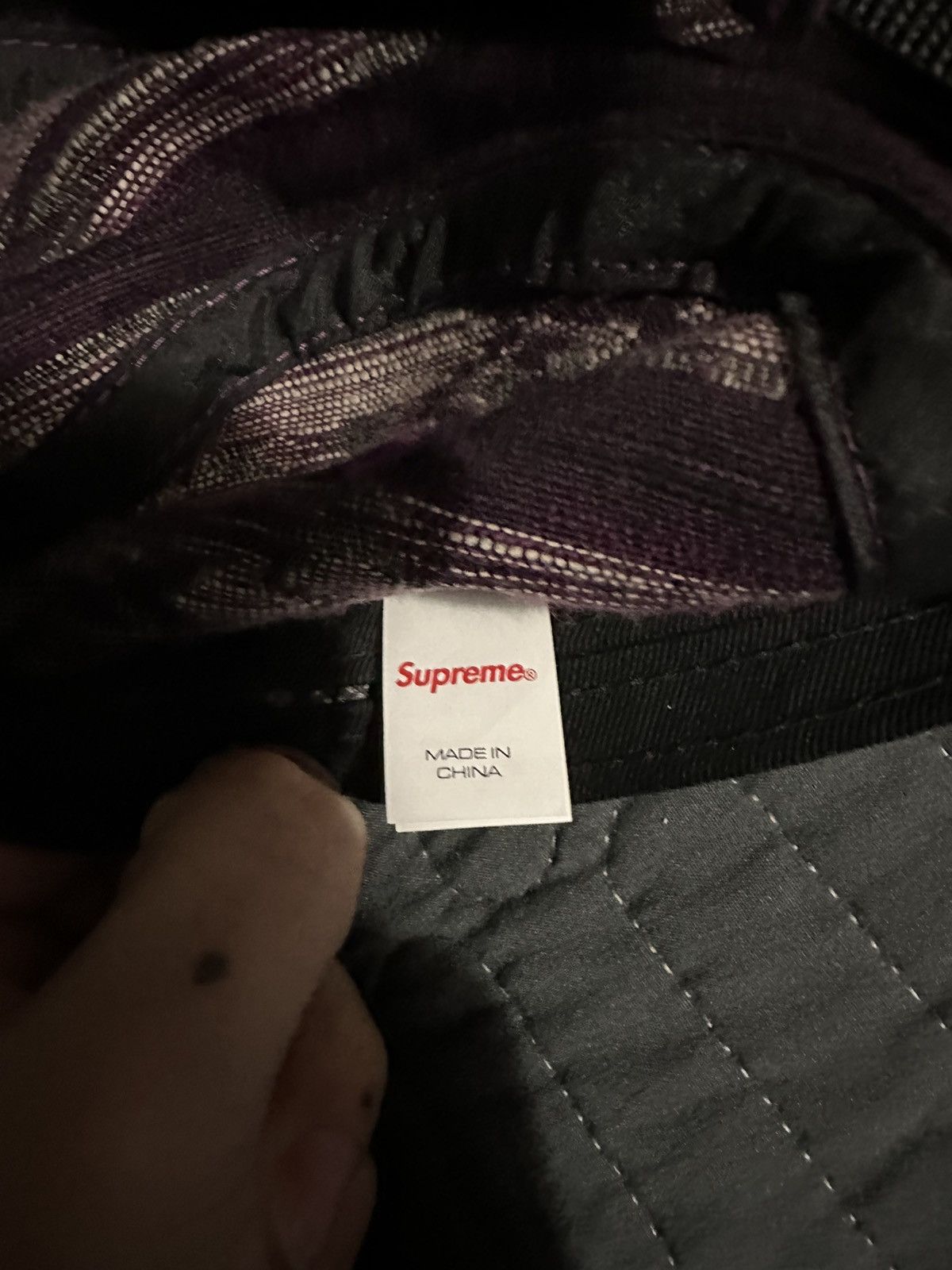 Supreme Supreme Woven Pattern Camp Cap Purple Size ONE SIZE - 2 Thumbnail