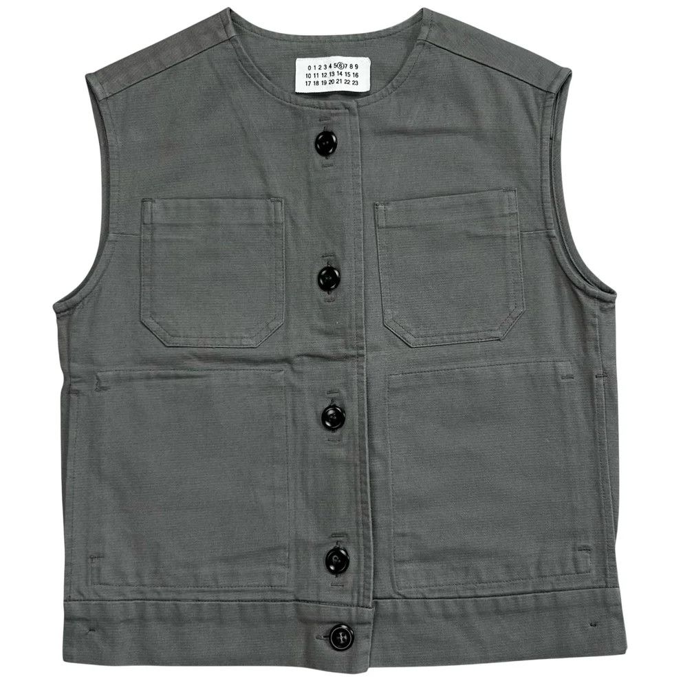 Maison Margiela Maison Margiela Cropped Button Work Vest - SS04 Size US S / EU 44-46 / 1 - 1 Thumbnail