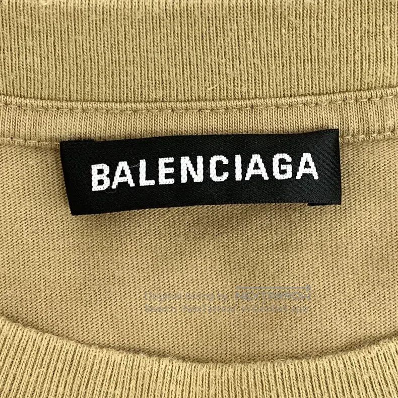 Balenciaga Balenciaga Brown Logo Letter Embroidered Cotton Round Neck Size US S / EU 44-46 / 1 - 6 Thumbnail