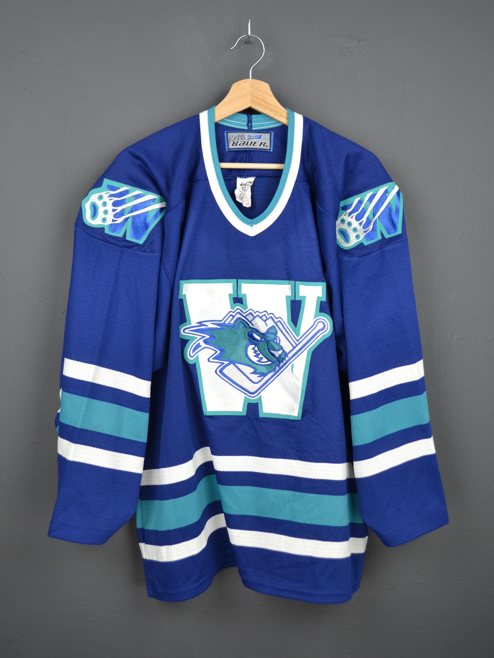 Vintage Bauer AHL Worcester Icecats M Jersey Vintage Made in Canada Size US M / EU 48-50 / 2 - 1 Thumbnail