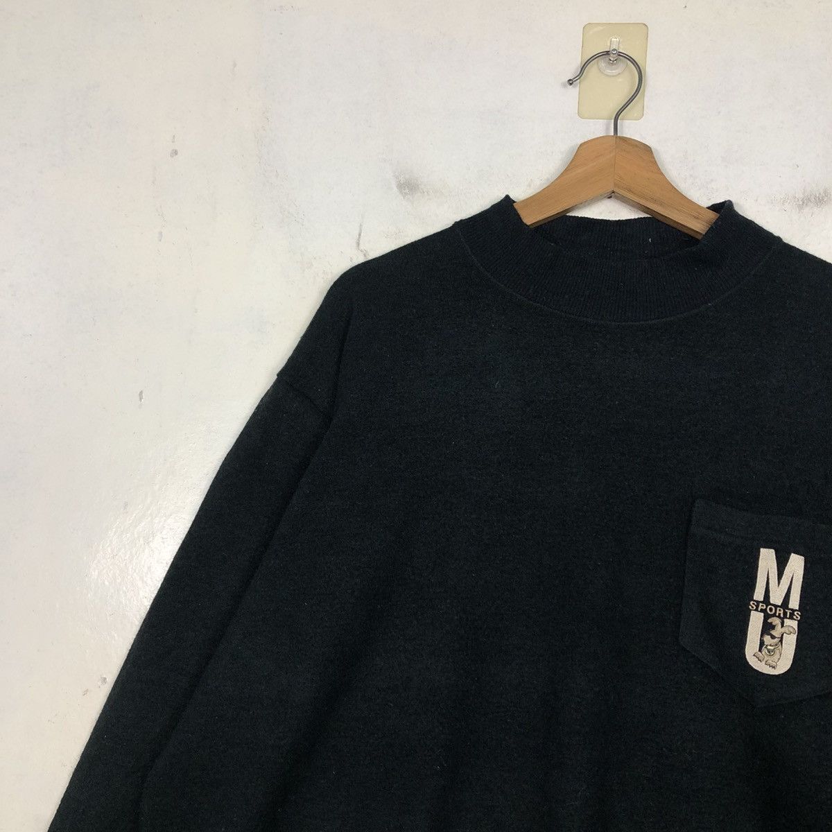 Issey Miyake 📌Vintage Sweatshirt Turtle Neck MU Sports Made in Japan Size US M / EU 48-50 / 2 - 9 Thumbnail