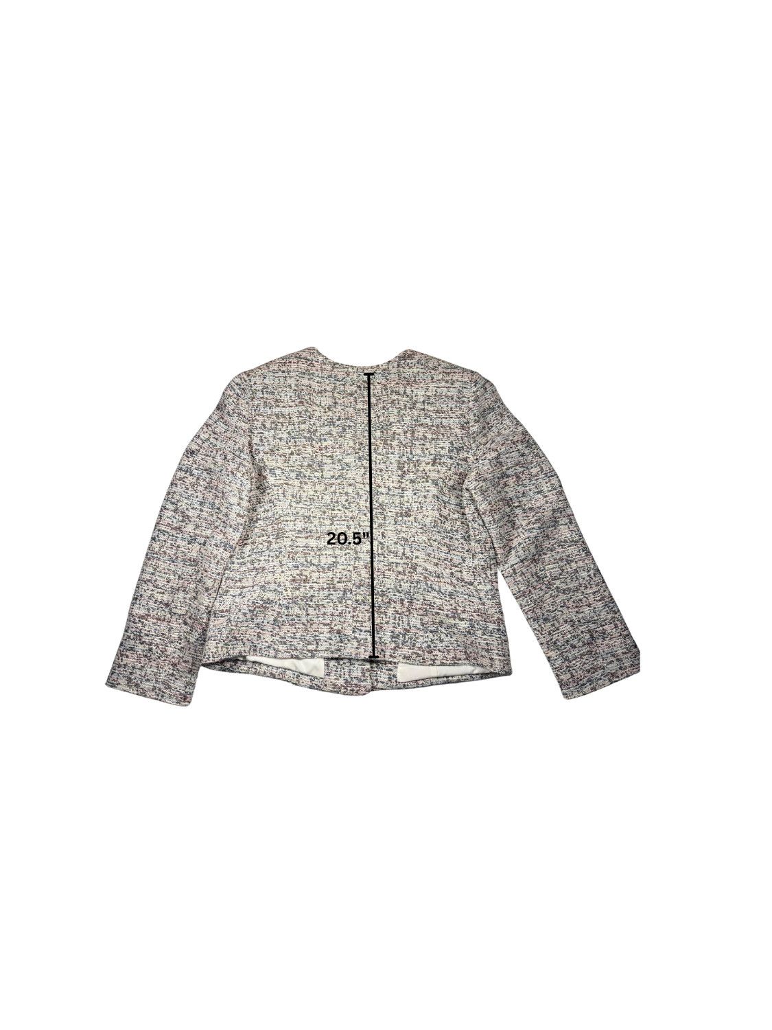 Elie Tahari Tahari Blazer Textured Neutral Jacket Business Casual Office Size L / US 10 / IT 46 - 5 Thumbnail