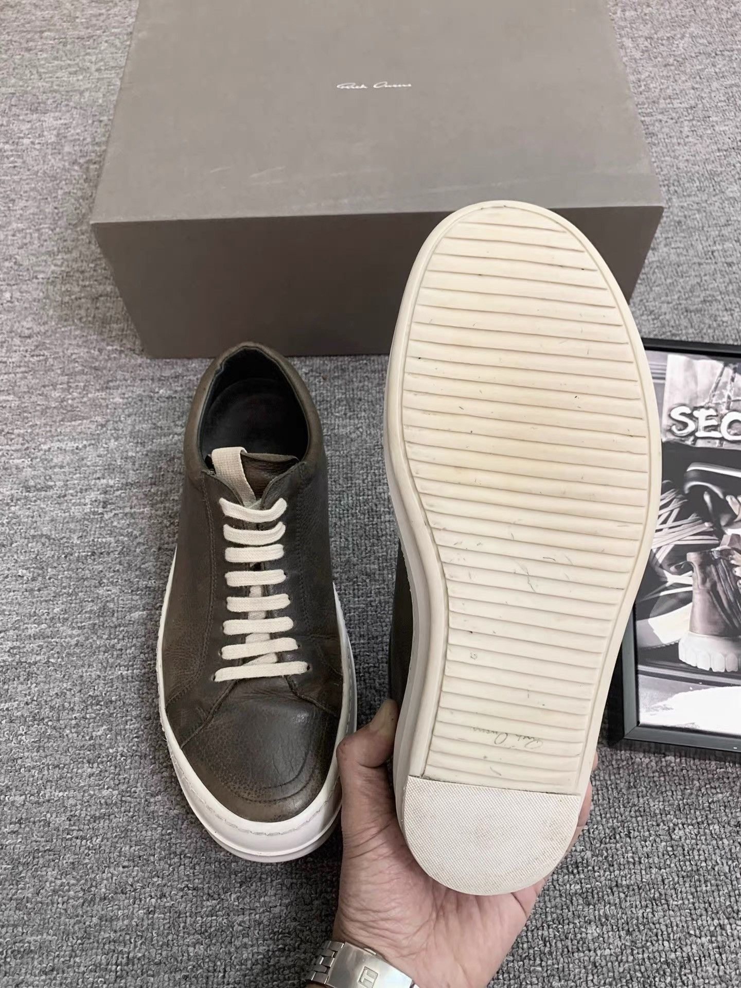 Rick Owens Rick Owens 20FW Mainline Vintage Low "Vans" K34 Size US 10 / EU 43 - 8 Thumbnail