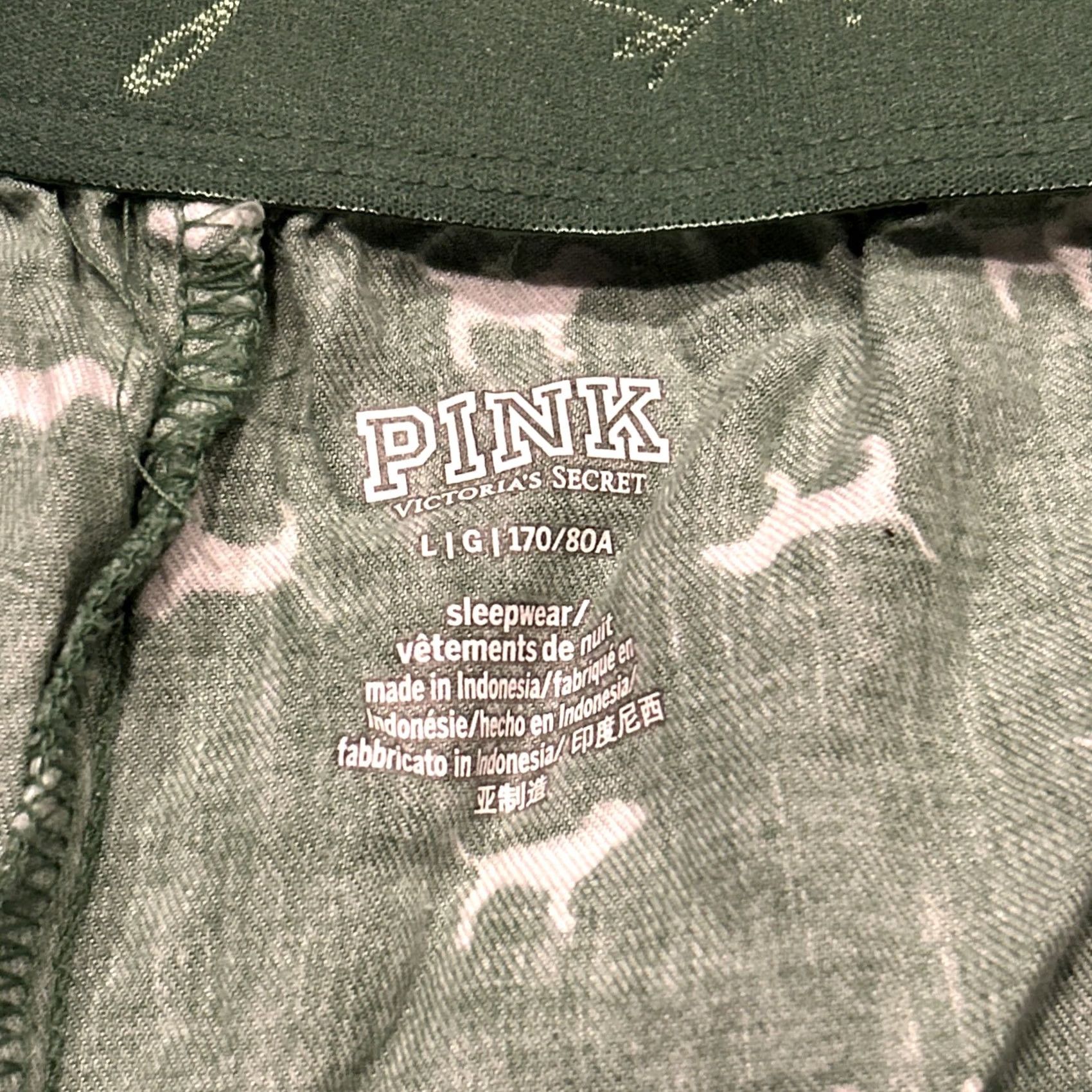 Vintage Pink Size Large Womens Green Sleep Boxer Short Dog A24 Size 36" / US 14 / IT 50 - 2 Thumbnail