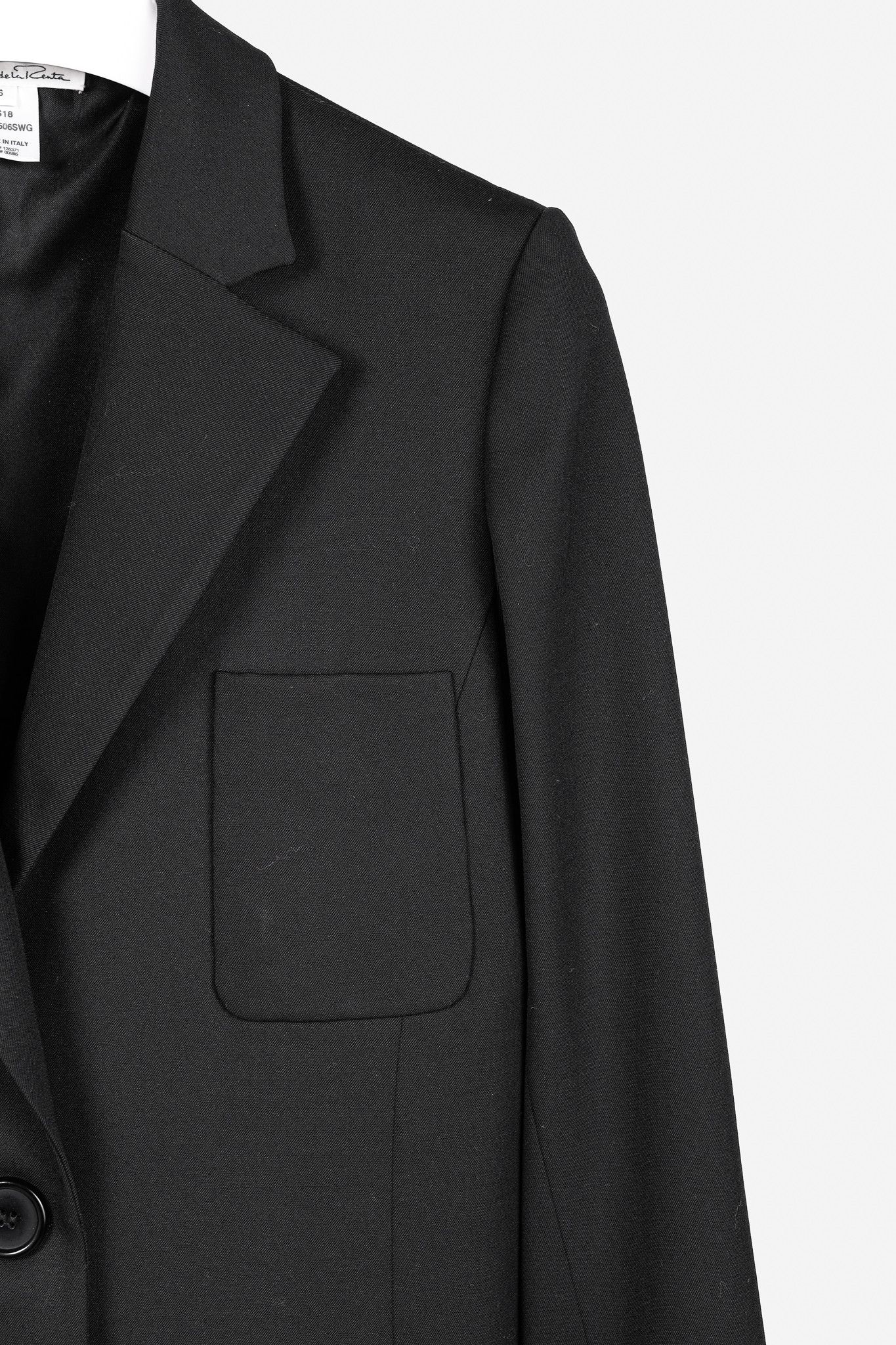 Oscar De La Renta Oscar de la Renta SS18 Runway Black Wool-Blend Blazer Size M / US 6-8 / IT 42-44 - 5 Thumbnail