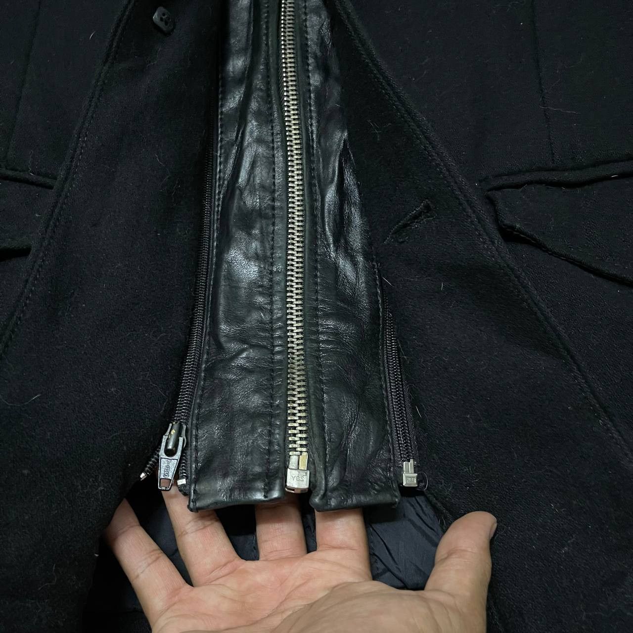 Rudsak Vintage Rudsak Wool Leather Jacket Size US XL / EU 56 / 4 - 9 Thumbnail