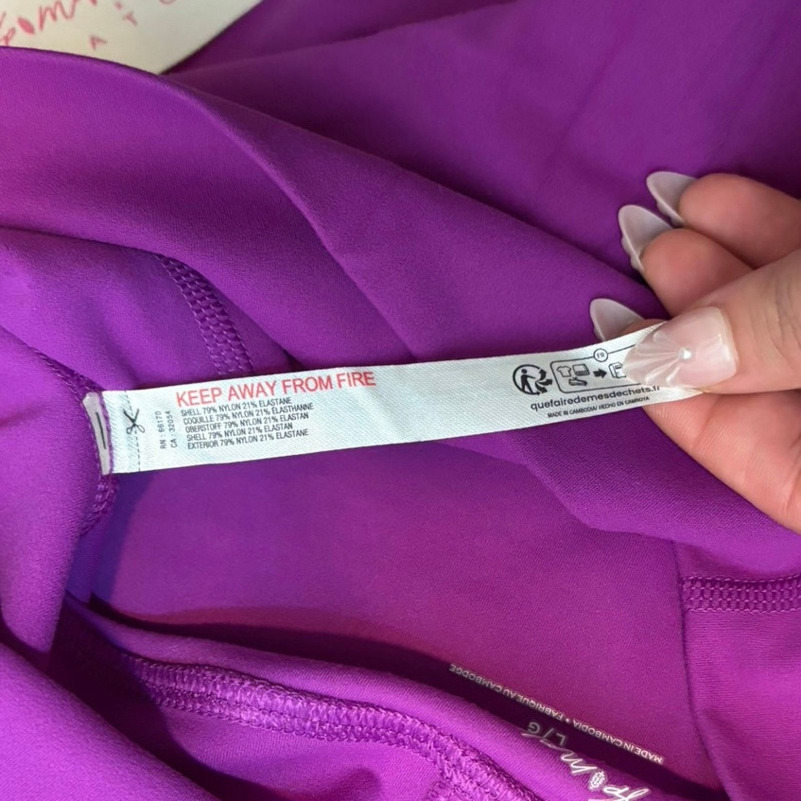Free People NWT Free People x Hatch Maternity Leggings Purple Size L Size 29" - 6 Thumbnail
