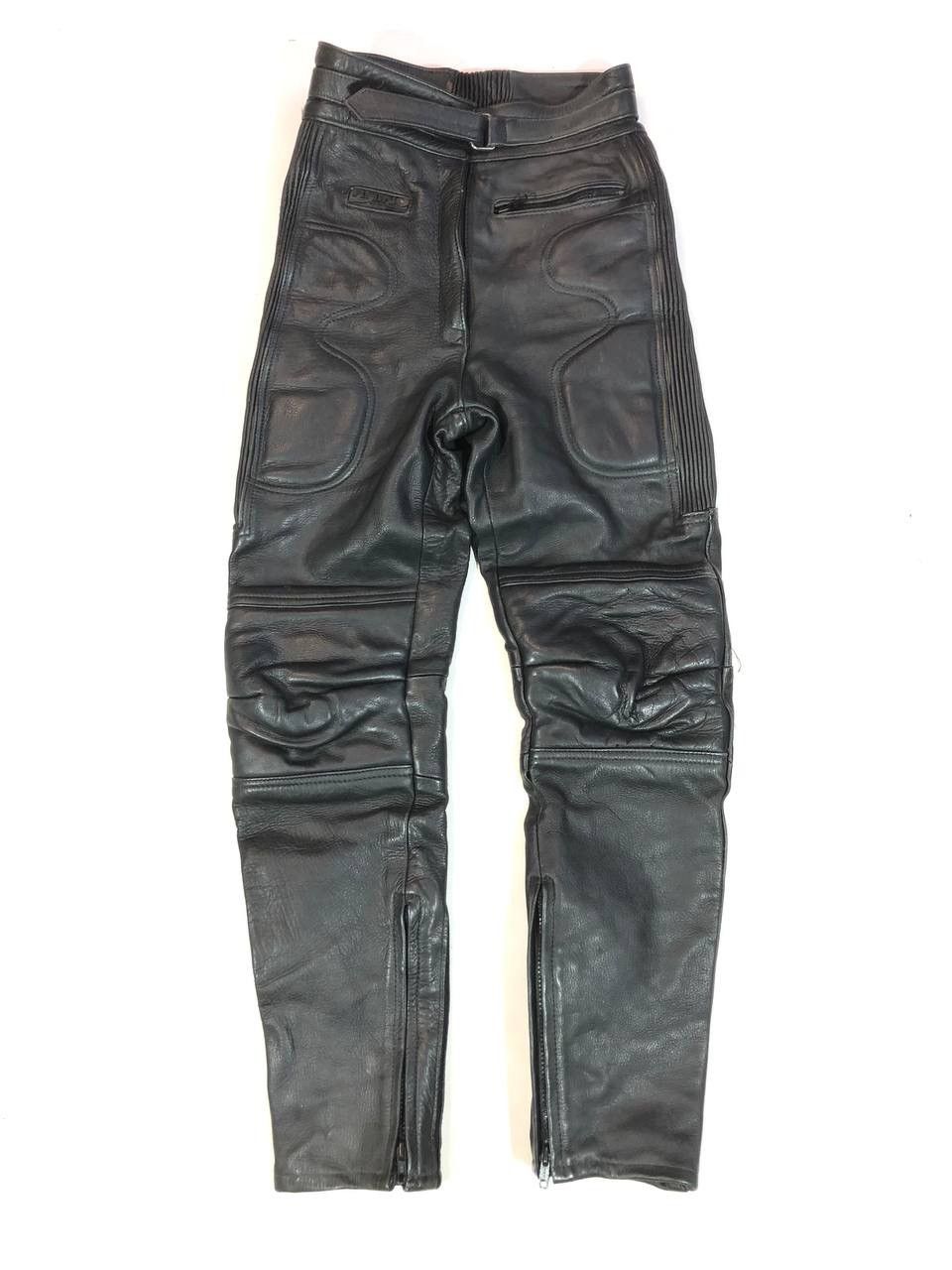 image of Rhino Leather Moto Biker Pants Vintage in Black, Men's (Size 27)