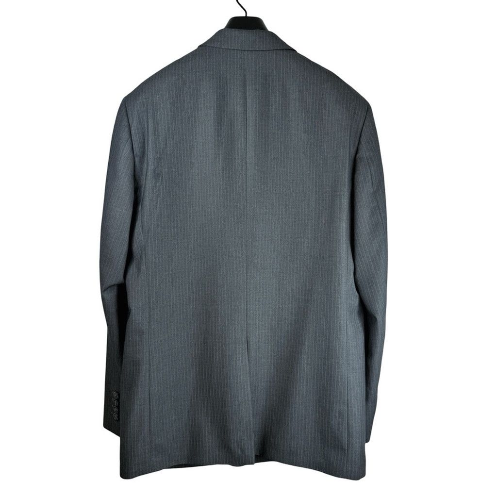 Perry Ellis PERRY ELLIS Men's Grey Pin Striped SUIT JACKET 42 Regular Size 42R - 7 Thumbnail