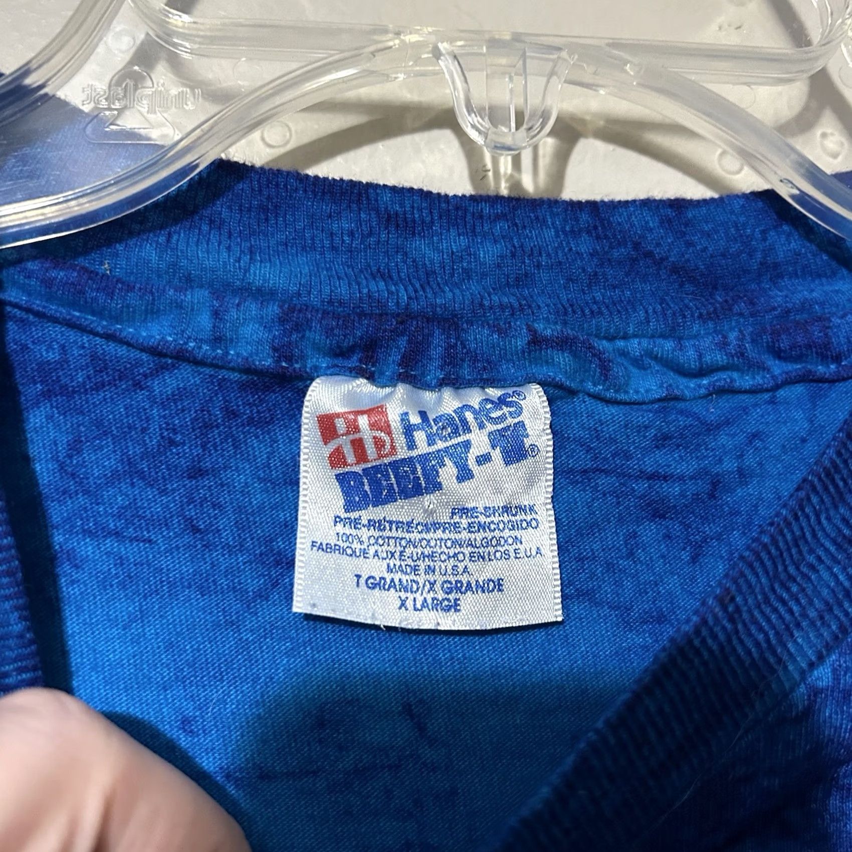 Hanes VINTAGE Hanes Alabama Southern college tie dye shirt XL Blue Men T-Shirt 90s Size XL Size US XL / EU 56 / 4 - 3 Thumbnail