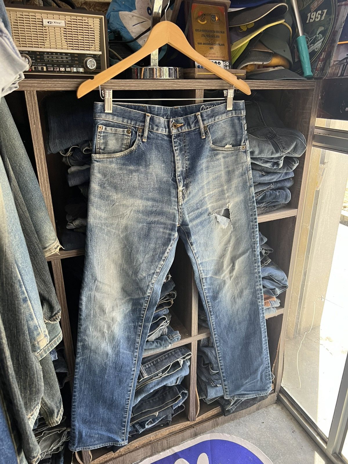 Japanese Brand 🔥Rare Blue Orrey Distressed Denim Size US 32 / EU 48 - 7 Thumbnail