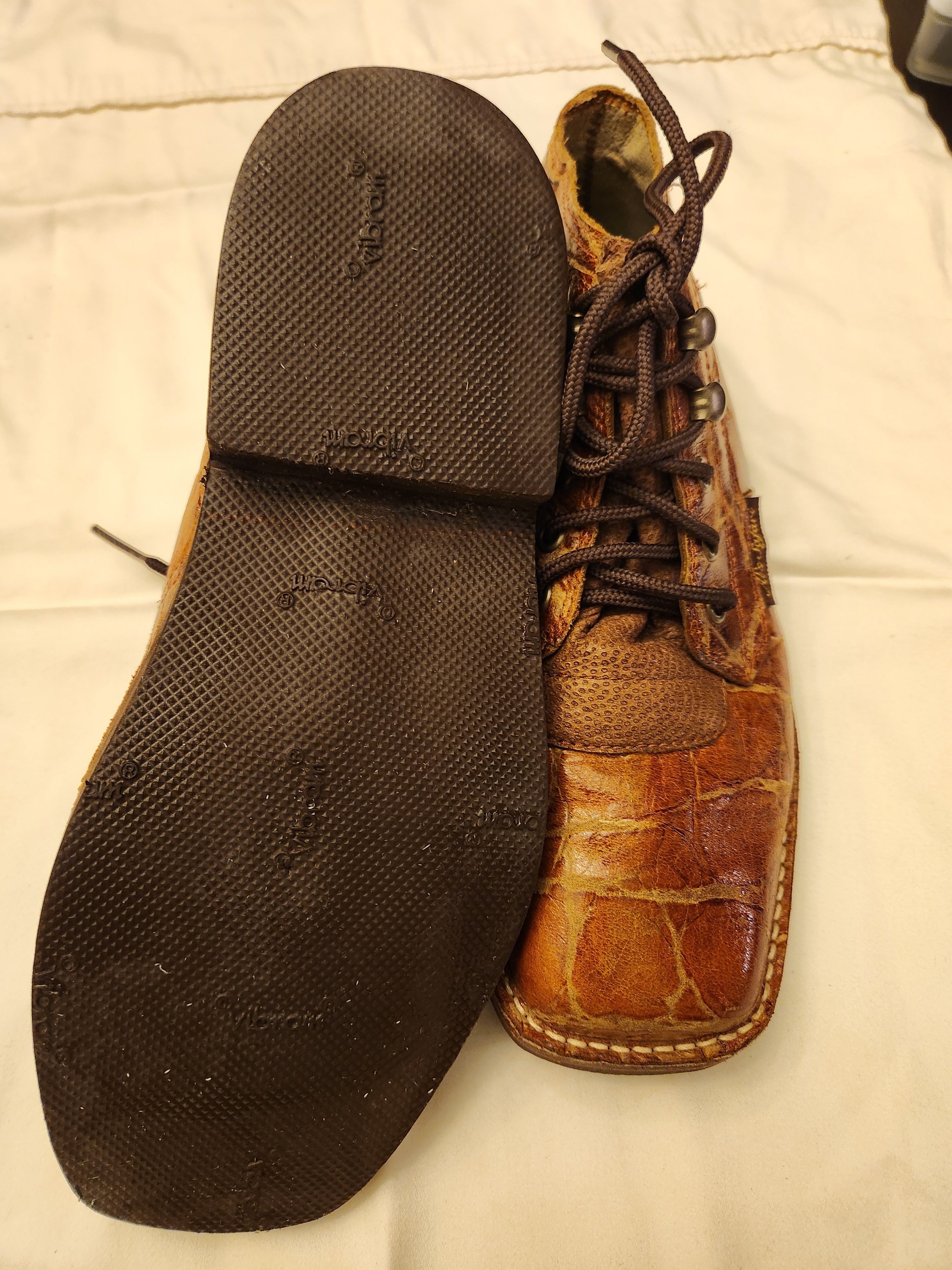 Other Al's Safaris by James Leddy Handmade Alligator Skin Boots Size US 7.5 / EU 40-41 - 3 Thumbnail