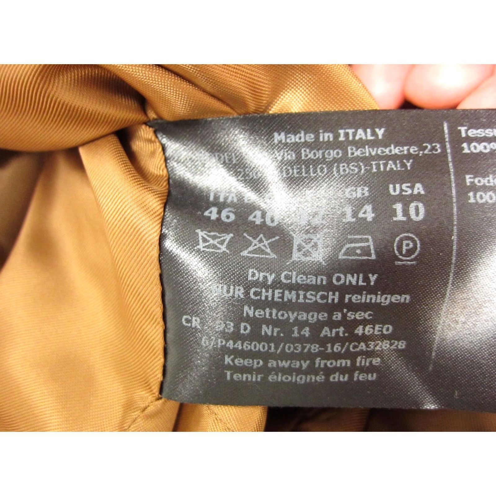 Cinzia Rocca Cinzia Rocca Peacoat Double Breasted Pure Virgin Wool Brown Womens Size 10 Size L / US 10 / IT 46 - 6 Thumbnail