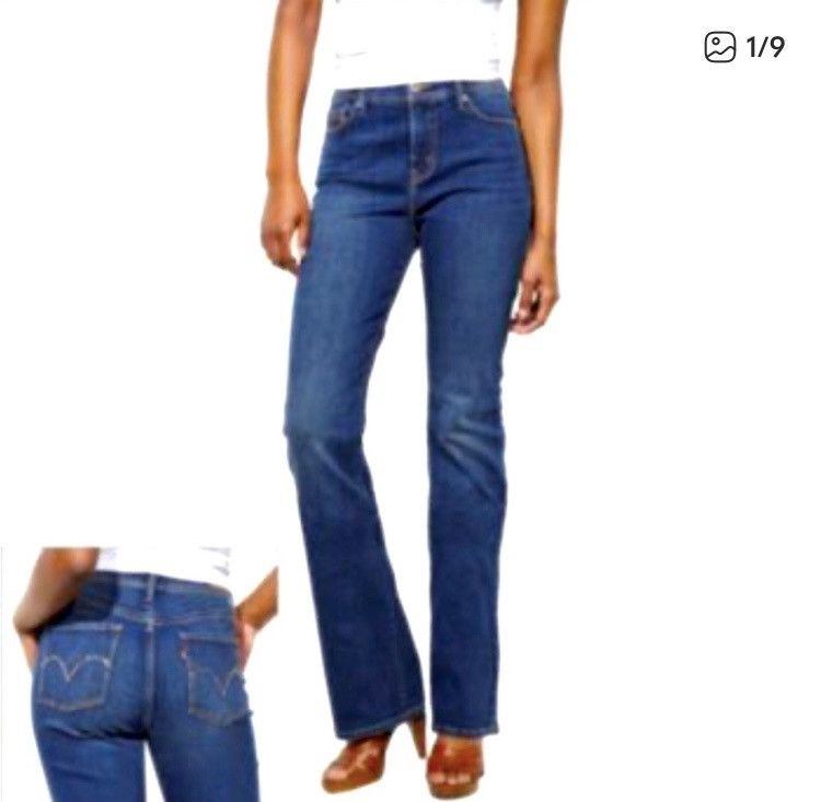 Levi's Levi's 512 Perfectly Slim Bootcut Blue Denim Mid Rise Jeans Size 27" / US 4 / IT 40 - 11 Thumbnail