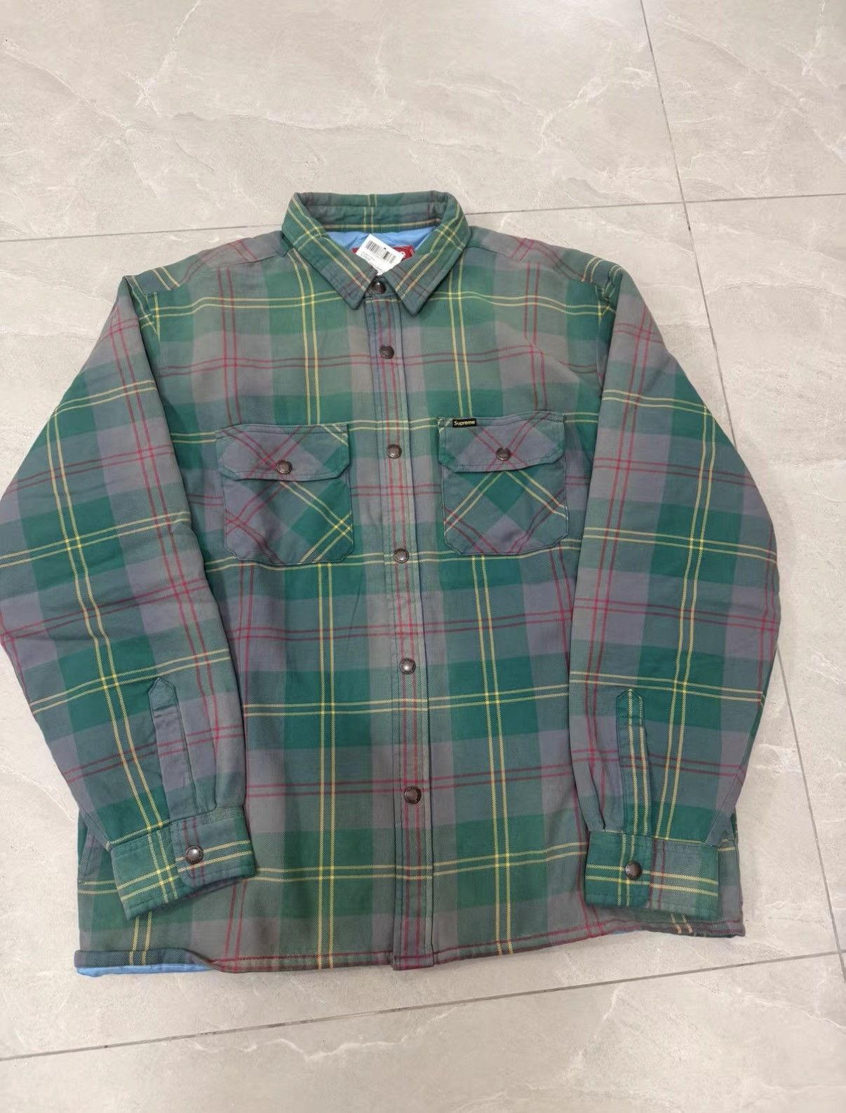 Supreme Supreme SS26 WEEK1 Quilted Lined Flannel Snap Shirt J34 Size US M / EU 48-50 / 2 - 1 Thumbnail