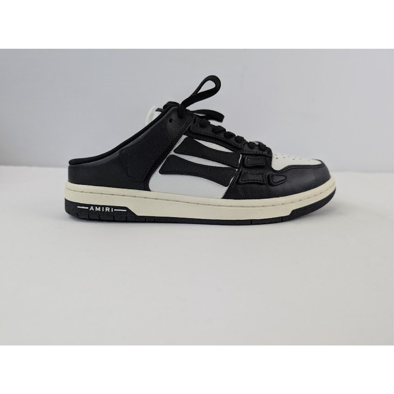 Amiri o1rshd1 Skel Low Top Mule Sneakers in Black / White Size US 10 / EU 43 - 4 Thumbnail