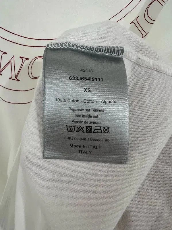 Dior Dior White Cotton Short Sleeve T. Size XS / US 0-2 / IT 36-38 - 5 Thumbnail