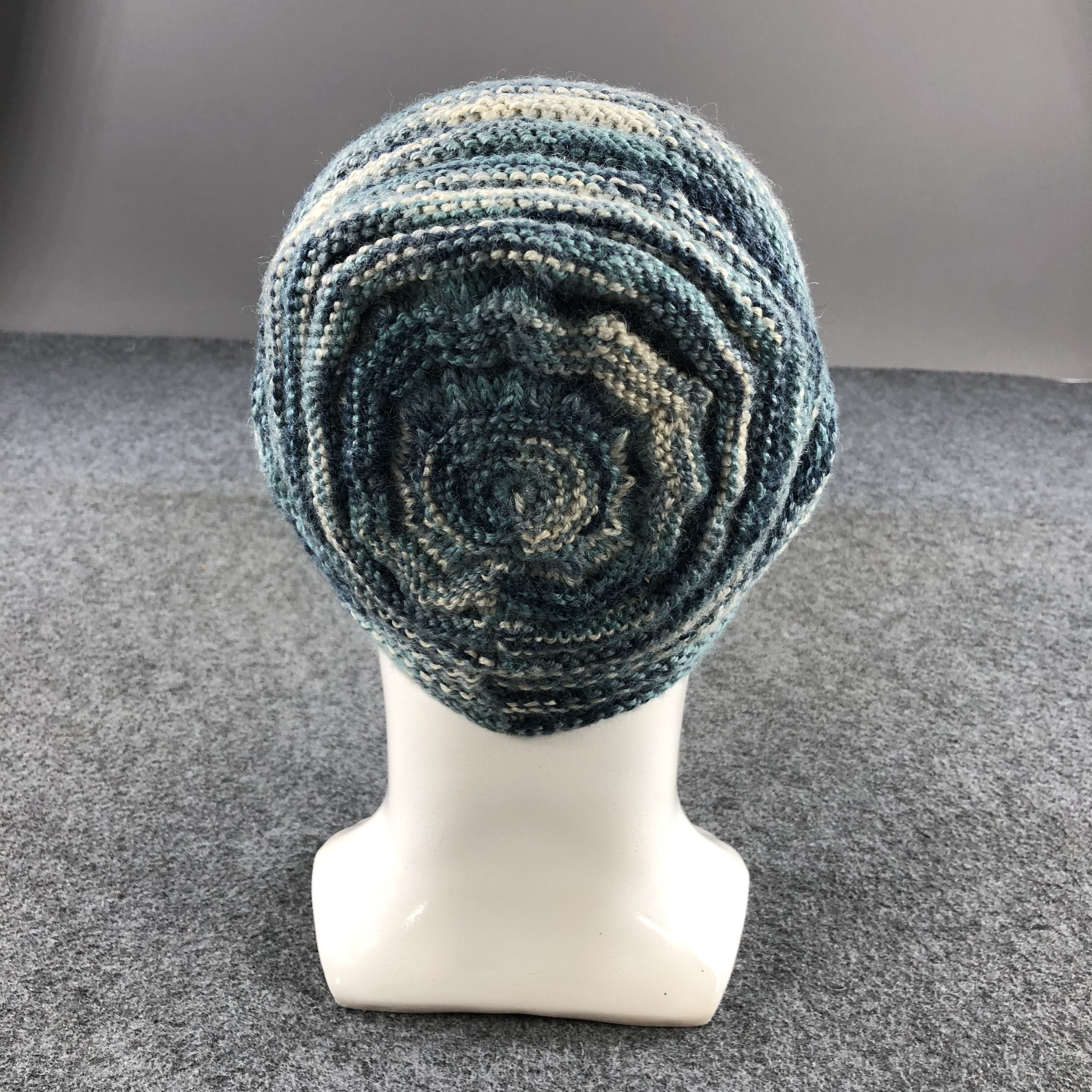 Vintage Unknown Pleated Beanie Snowcap Snow Hat Winter Hat B348 Size ONE SIZE - 3 Thumbnail