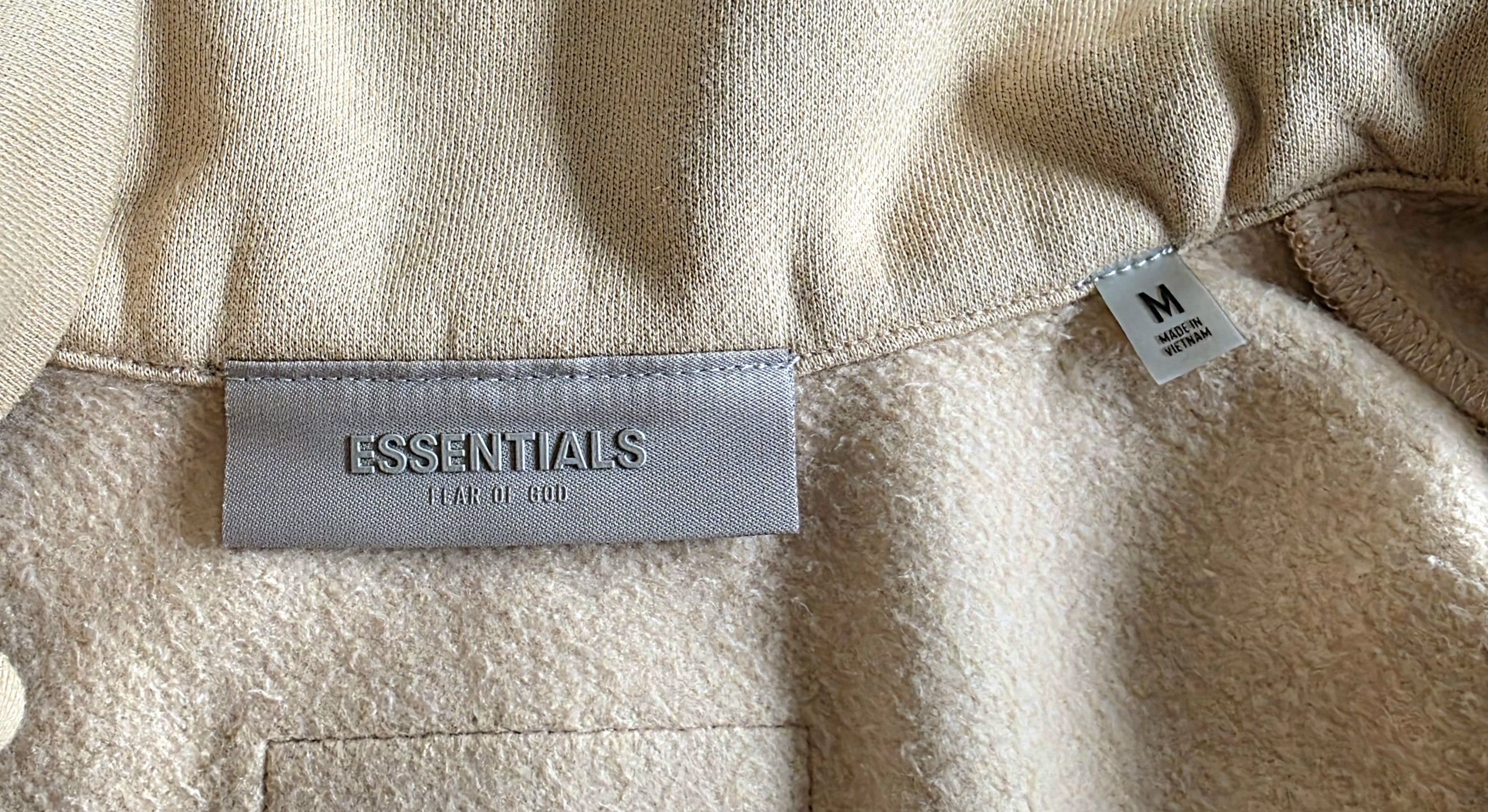 Fear of God Fear of God Essentials Full zip Jacket 'Sand' Beige Medium Size M / US 6-8 / IT 42-44 - 10 Thumbnail