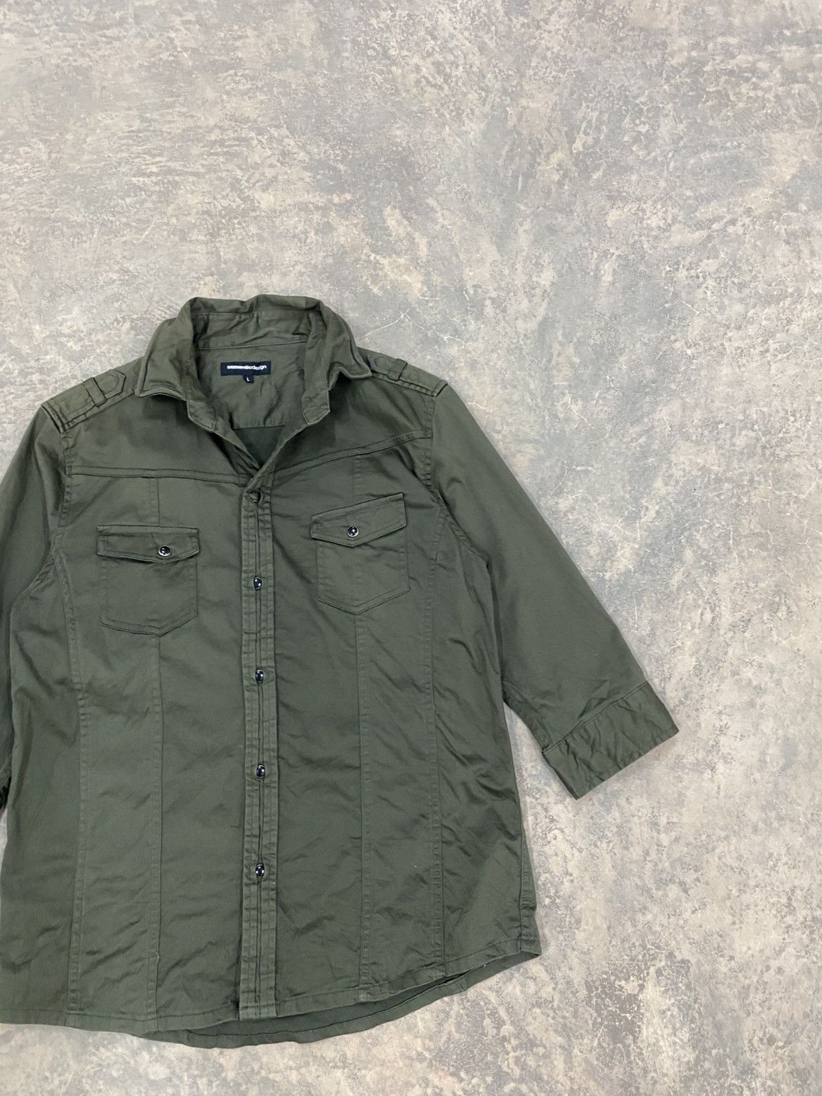 Le Grande Bleu (L.G.B.) 2000s Semantic Design Military Shirt hysteric punk grunge Size US M / EU 48-50 / 2 - 5 Thumbnail