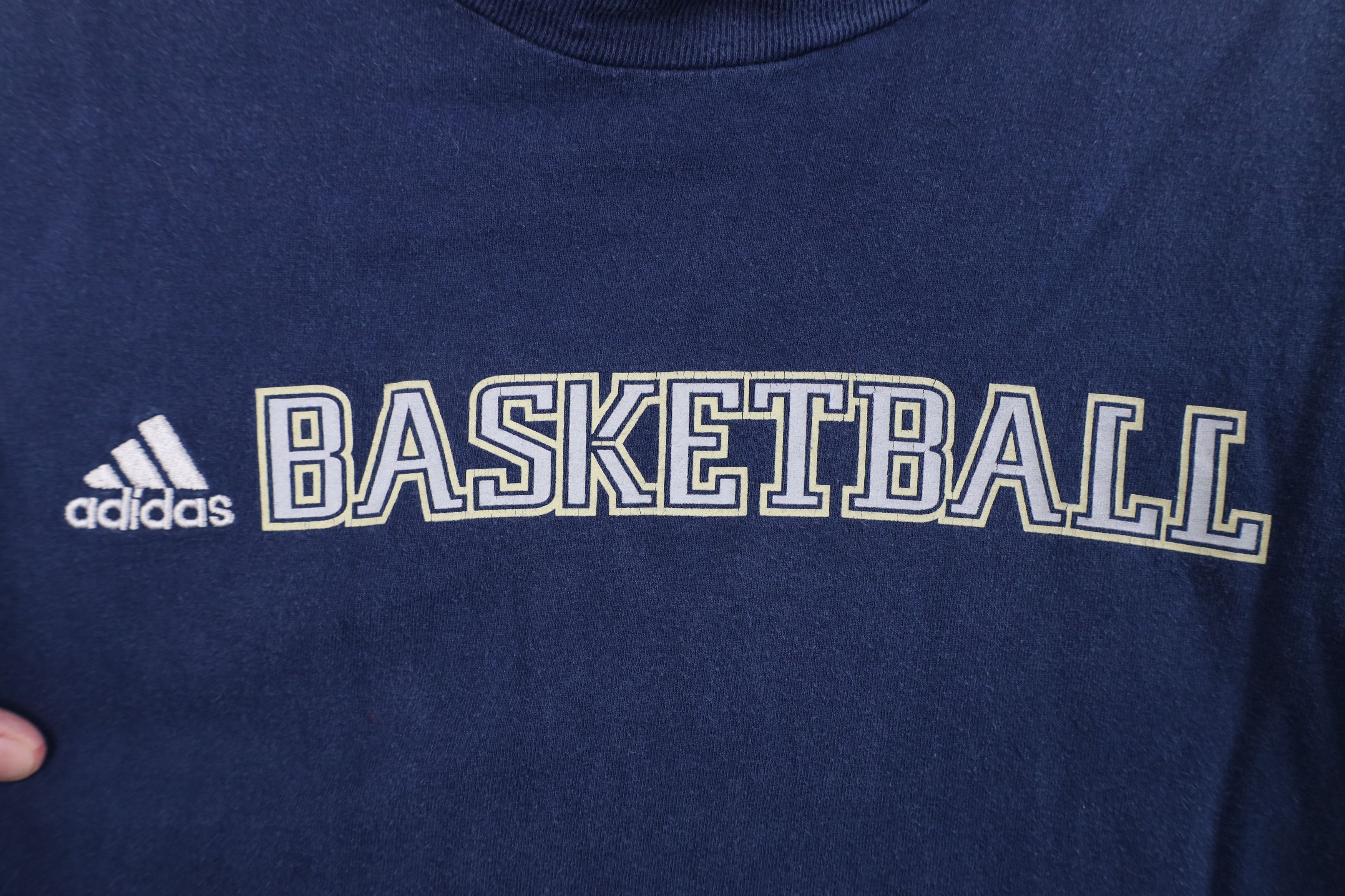Adidas Vintage Adidas Basketball Spell Out Short Sleeve T-Shirt Size US M / EU 48-50 / 2 - 4 Thumbnail