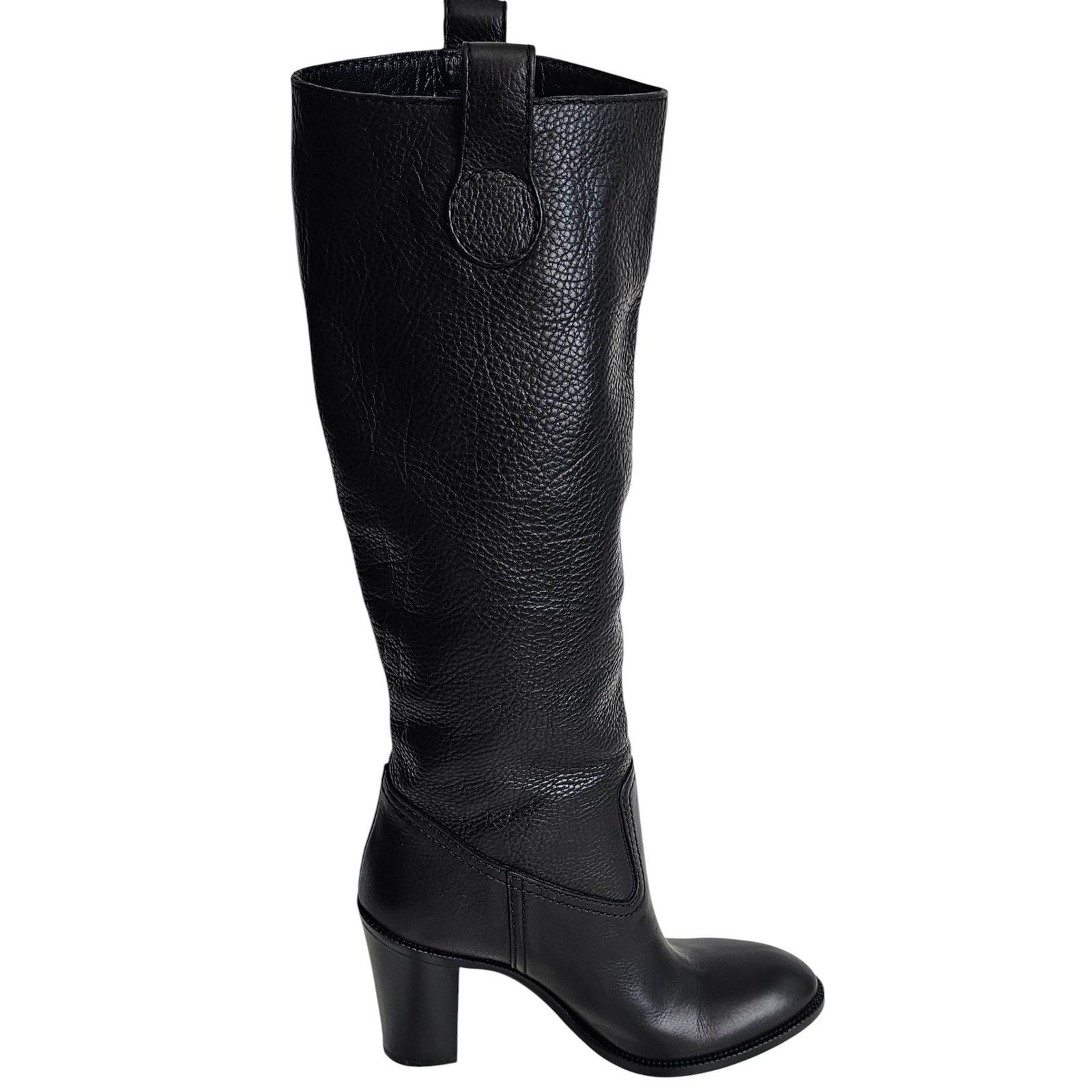 Gucci Gucci Leather Tall Knee Boots w/ Script Logo Size US 6 / IT 36 - 4 Thumbnail
