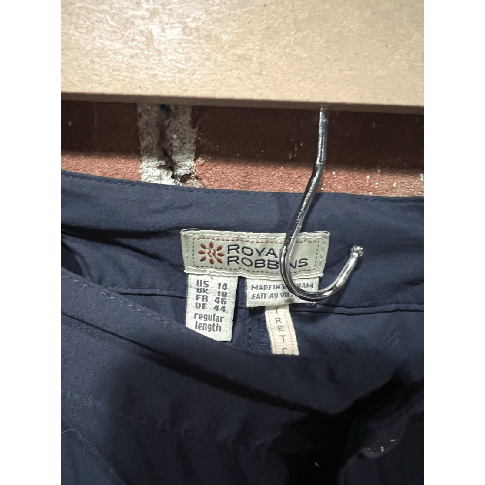 Royal Robbins Royal Robbins Womens Chino Nylon Pants Outdoor Hiking Blue 14 Regular 27 Size 36" / US 14 / IT 50 - 3 Thumbnail