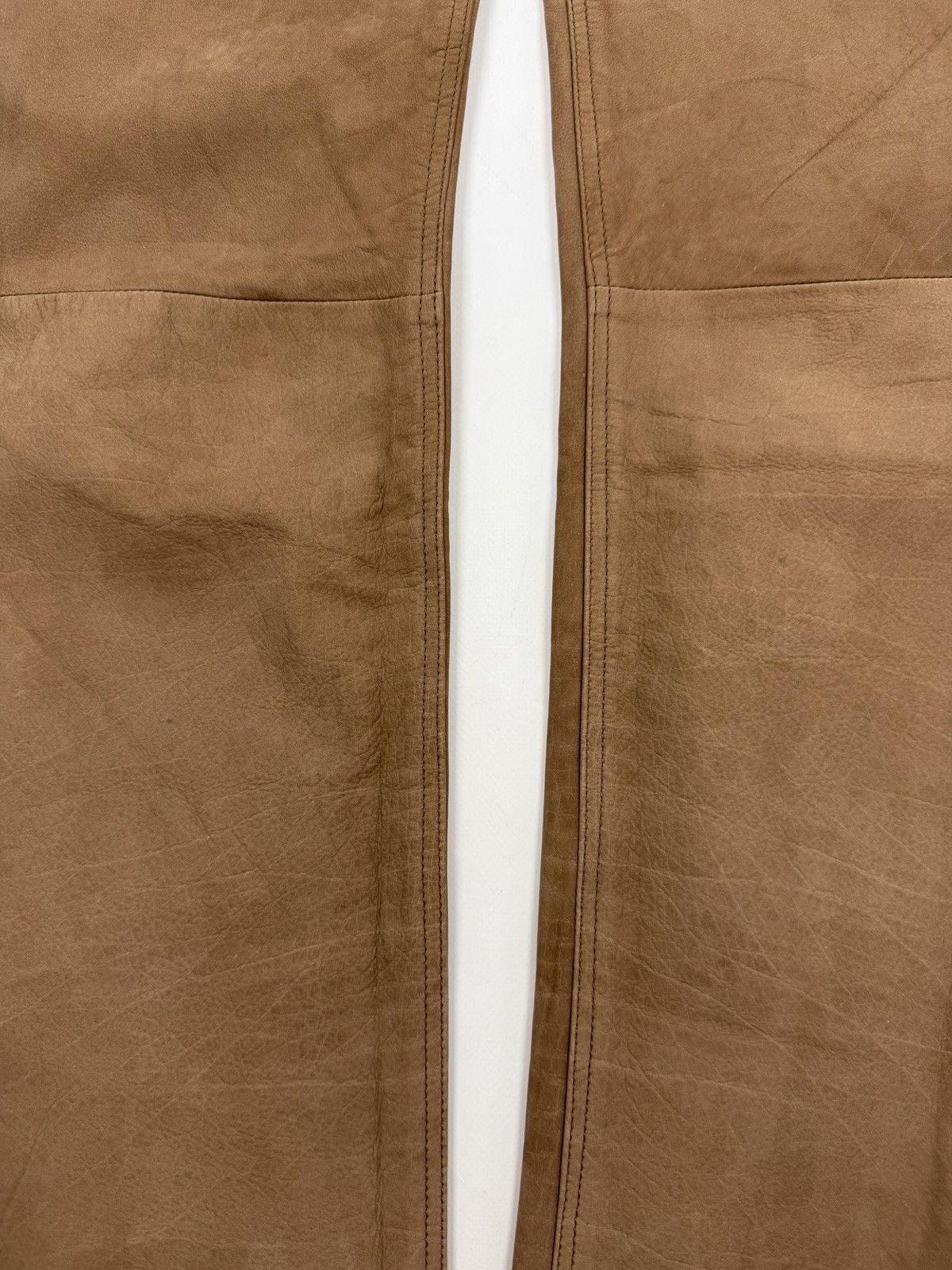 Vintage 1990’s Vintage Ricano Brown Leather Biker Rider Pants 30X32 Size US 30 / EU 46 - 11 Thumbnail