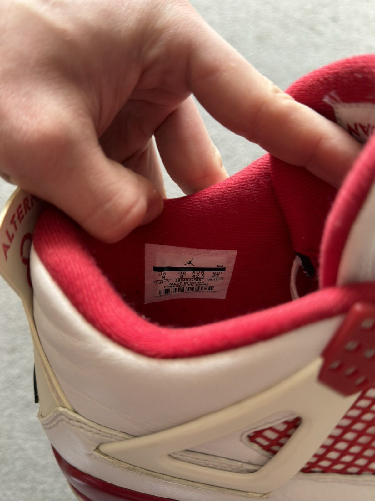 Jordan Brand Air Jordan 4 Retro Alternate 89 Released in 2015 Size US 9 / EU 42 - 11 Thumbnail
