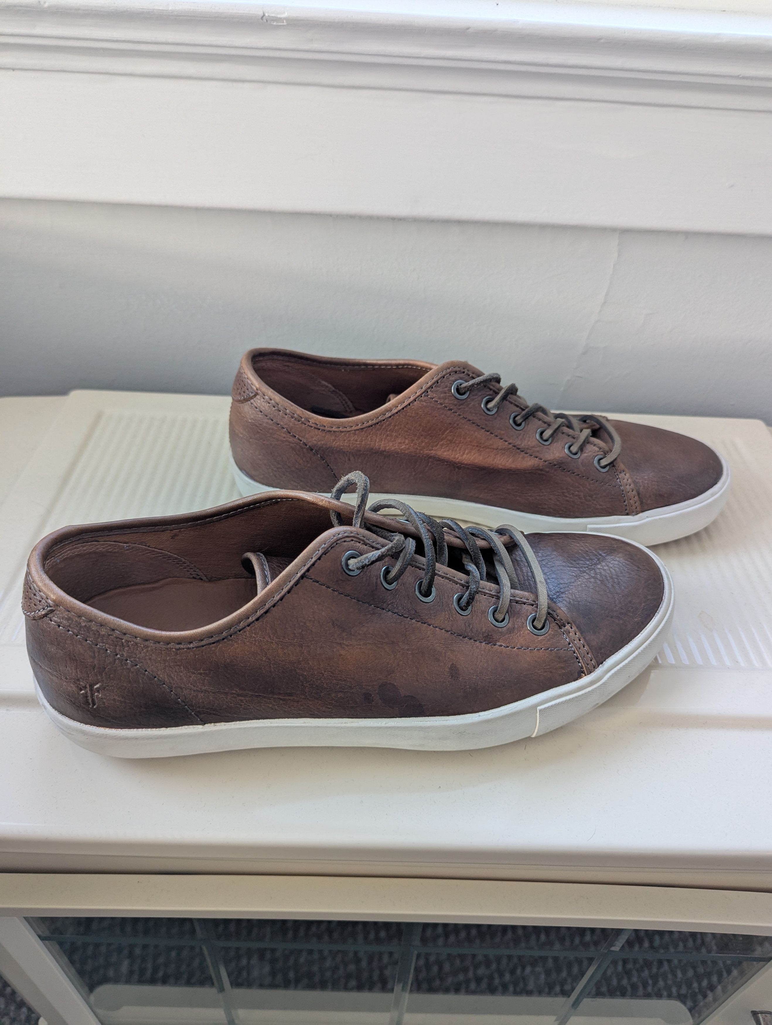 Frye Frye Brett Brown Leather Low Top Lace Up Lifestyle Sneakers Size US 9 / EU 42 - 2 Thumbnail