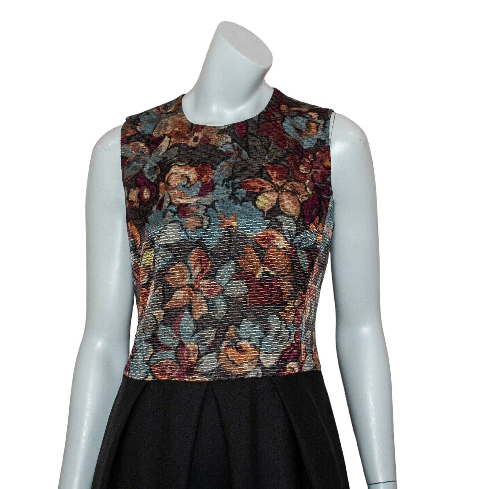 Etro ETRO Bubble Pleated Dress Textured Floral Wool Silk Size M / US 6-8 / IT 42-44 - 7 Thumbnail