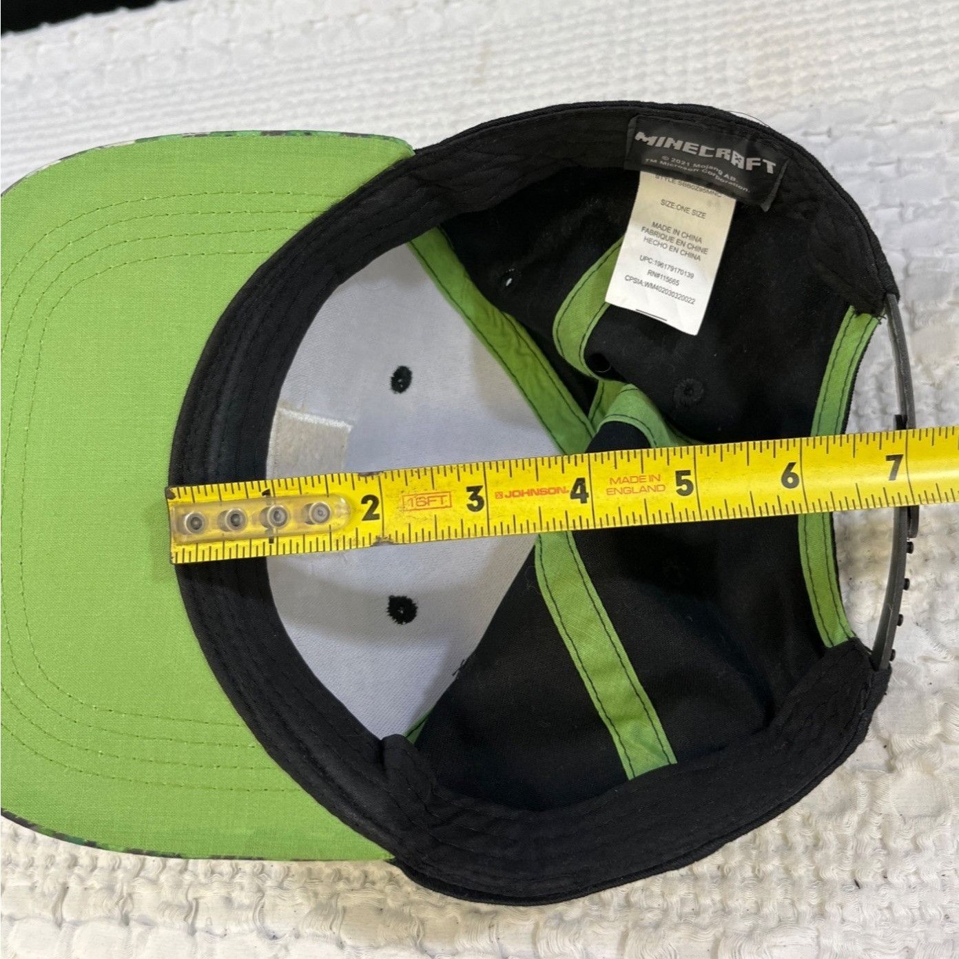 Other Minecraft Unisex Black/Green Minecraft Game Hat/Cap One Size Size ONE SIZE - 9 Thumbnail