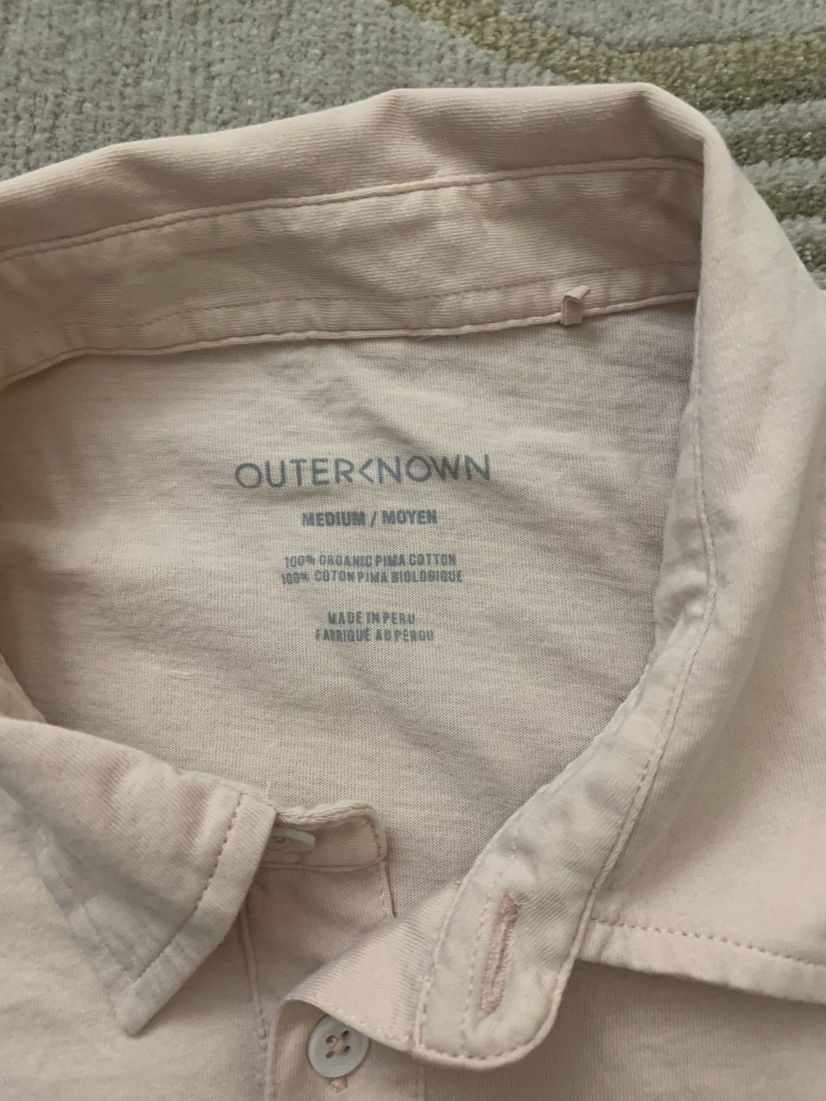 Outerknown Outerknown Organic Cotton Short Sleeve Polo Size US M / EU 48-50 / 2 - 2 Thumbnail