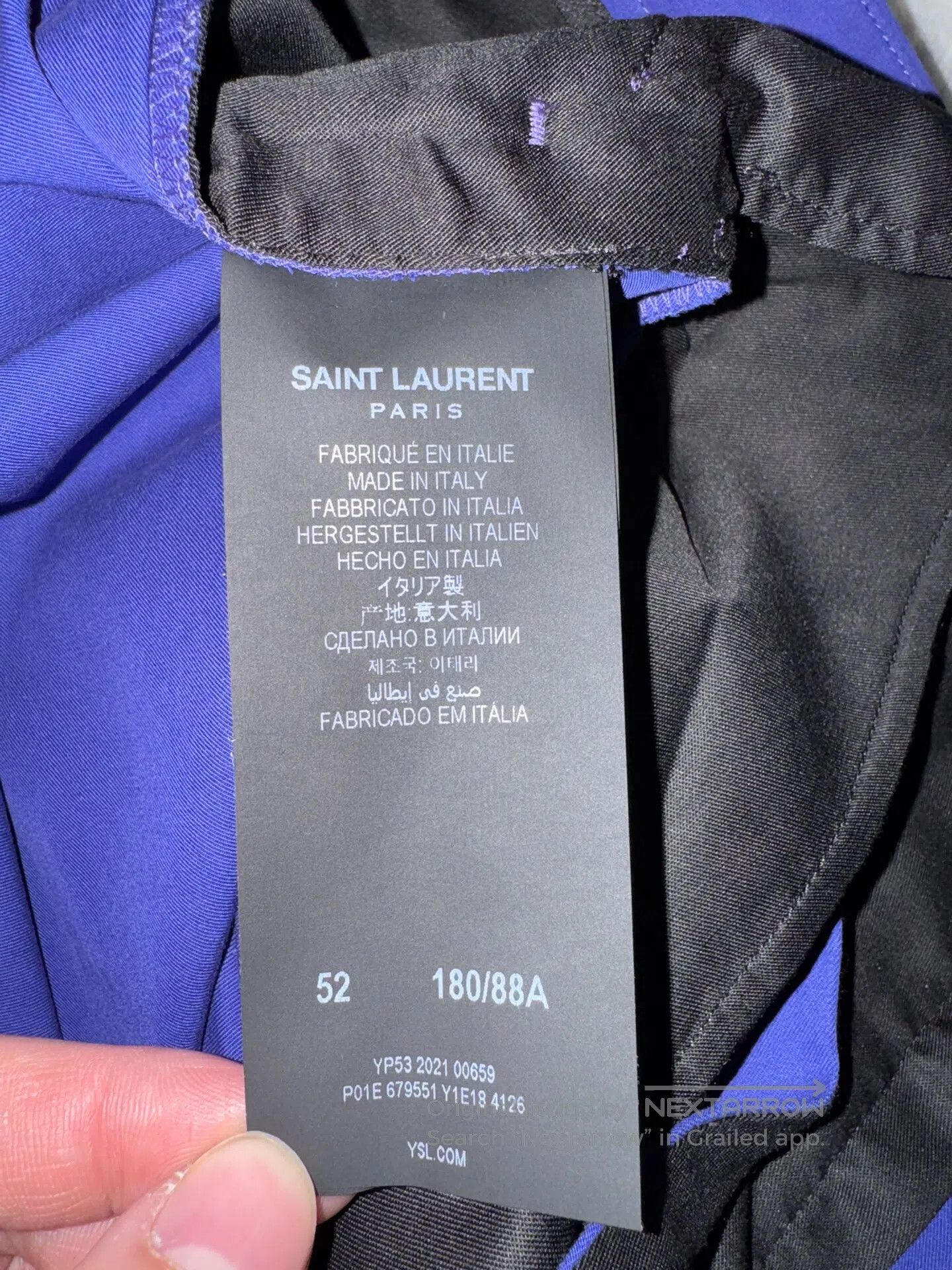 Saint Laurent Paris Saint Laurent Paris Men's Trousers| Size US 36 / EU 52 - 4 Thumbnail