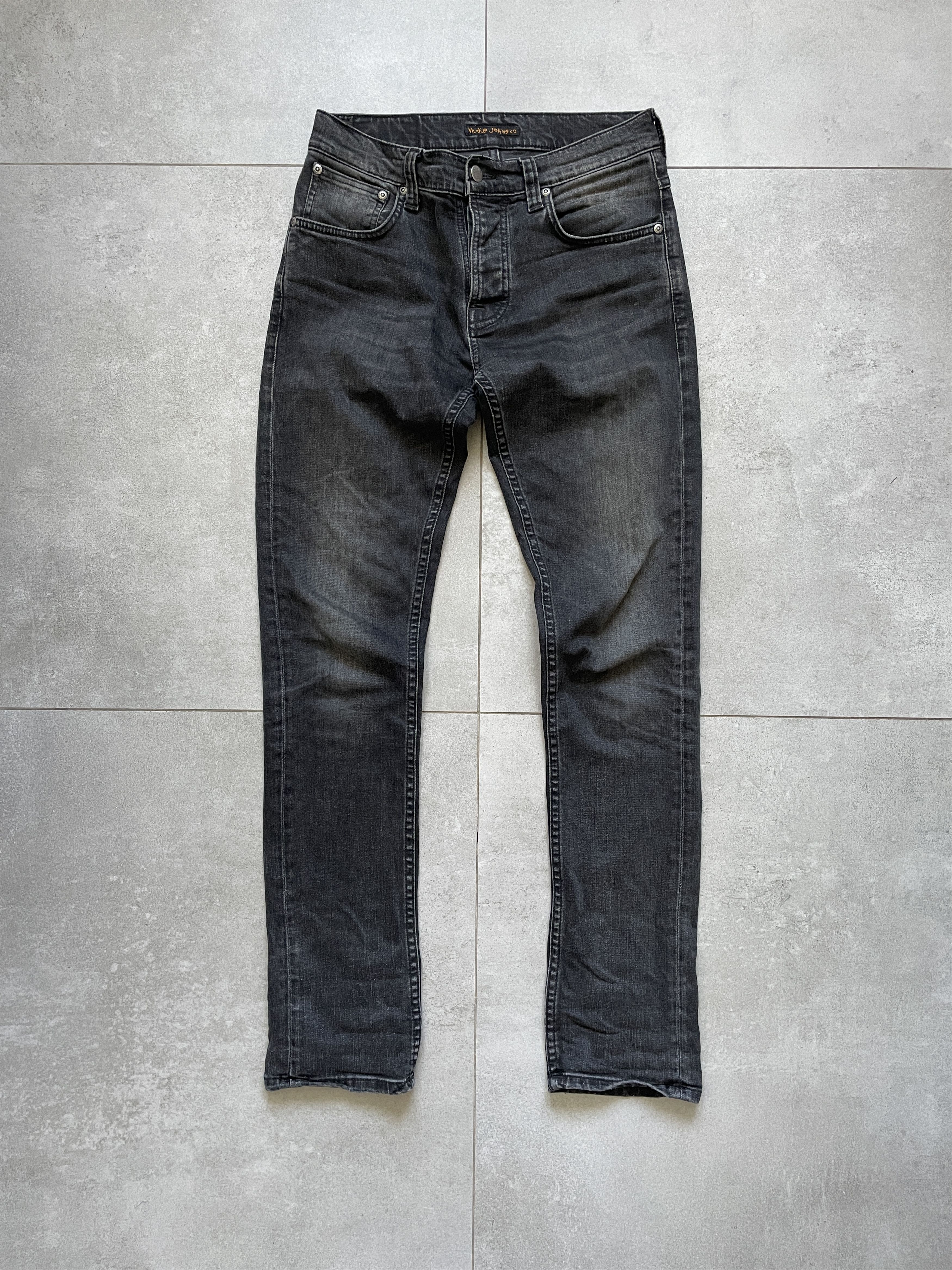 Nudie Jeans BLACK GRIM TIM NUDIE JEANS SKINNY DENIM Size US 29 - 2 Thumbnail