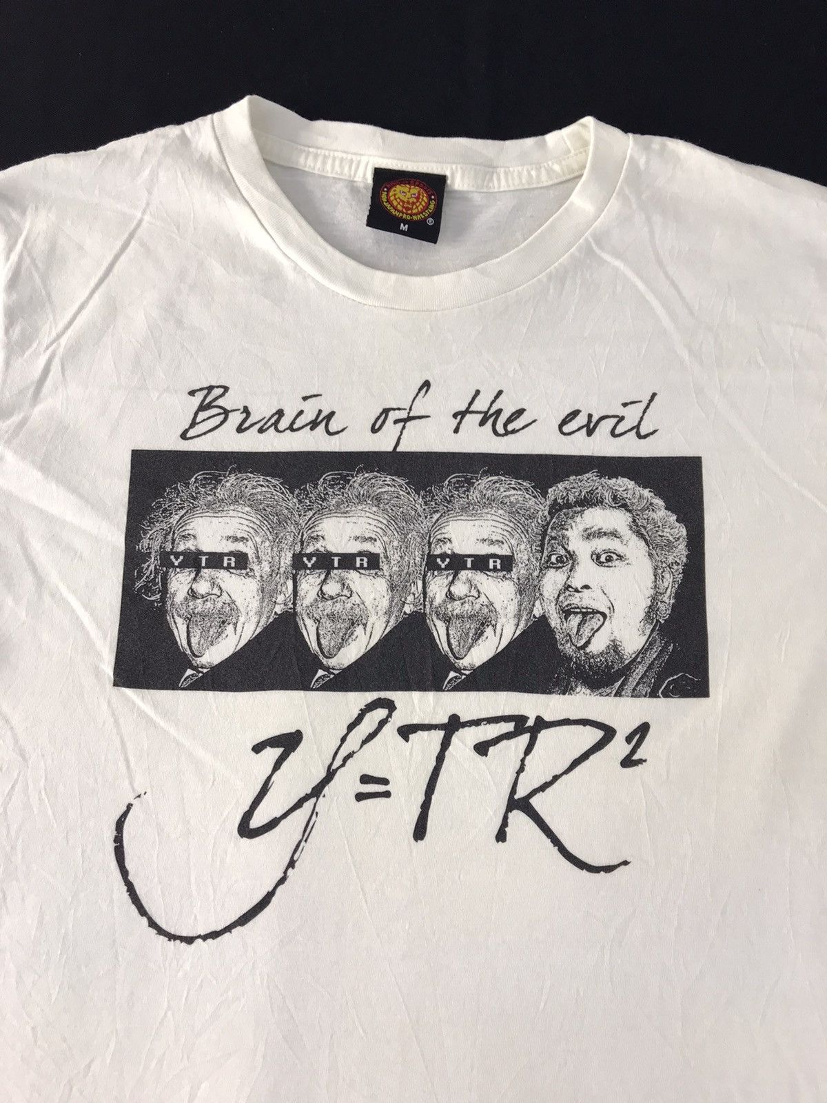 Japanese Brand NJPW Albert Einstein Brain Of The Evil Equation Tee Size US M / EU 48-50 / 2 - 4 Thumbnail
