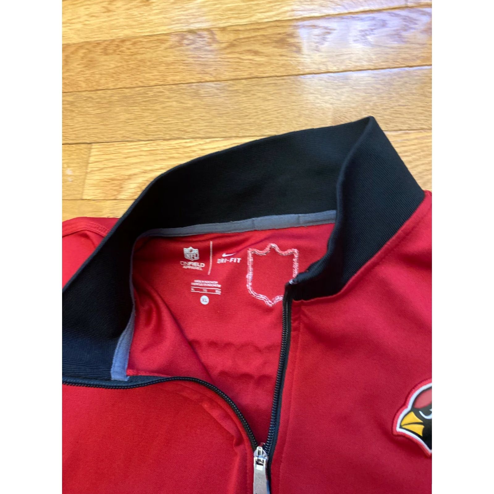 Nike Nike NFL Arizona Cardinals Quarter Zip Jacket Red Mens XL Size US XL / EU 56 / 4 - 3 Thumbnail