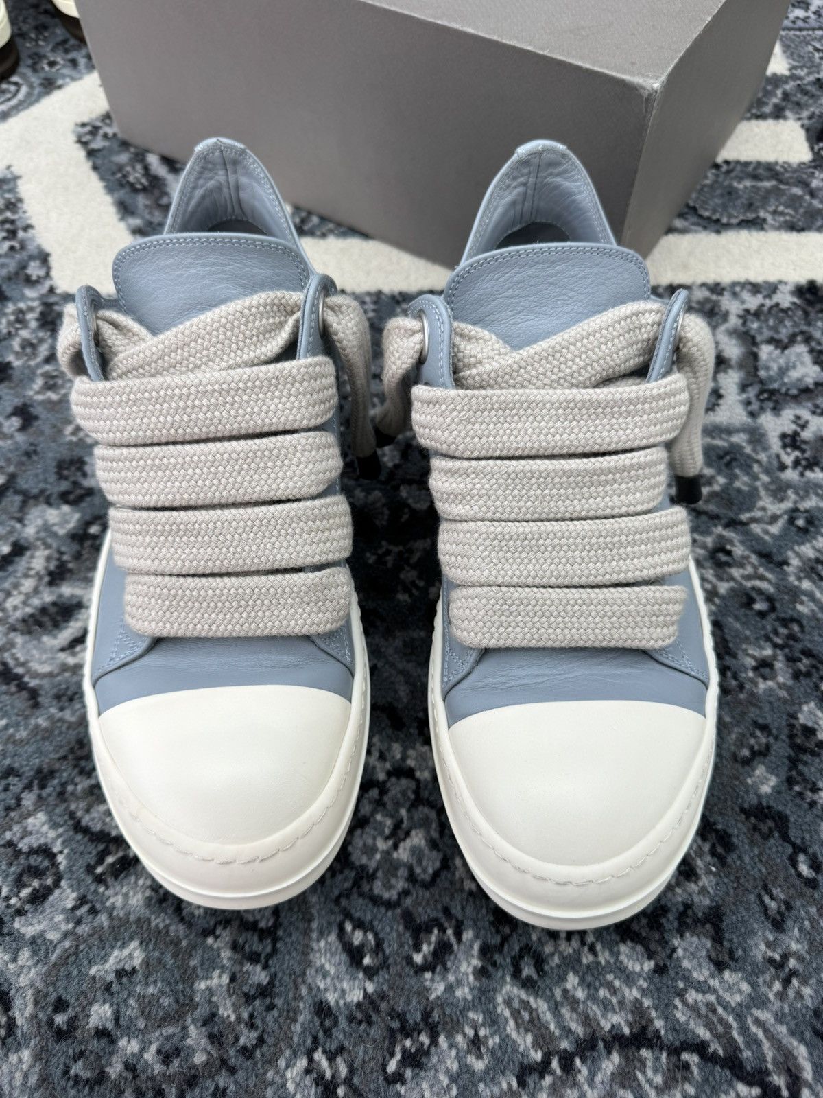 Rick Owens Rick Owens Porterville Jumbo Laced Low 'Pale Blue Milk' Size US 8 / EU 41 - 4 Thumbnail