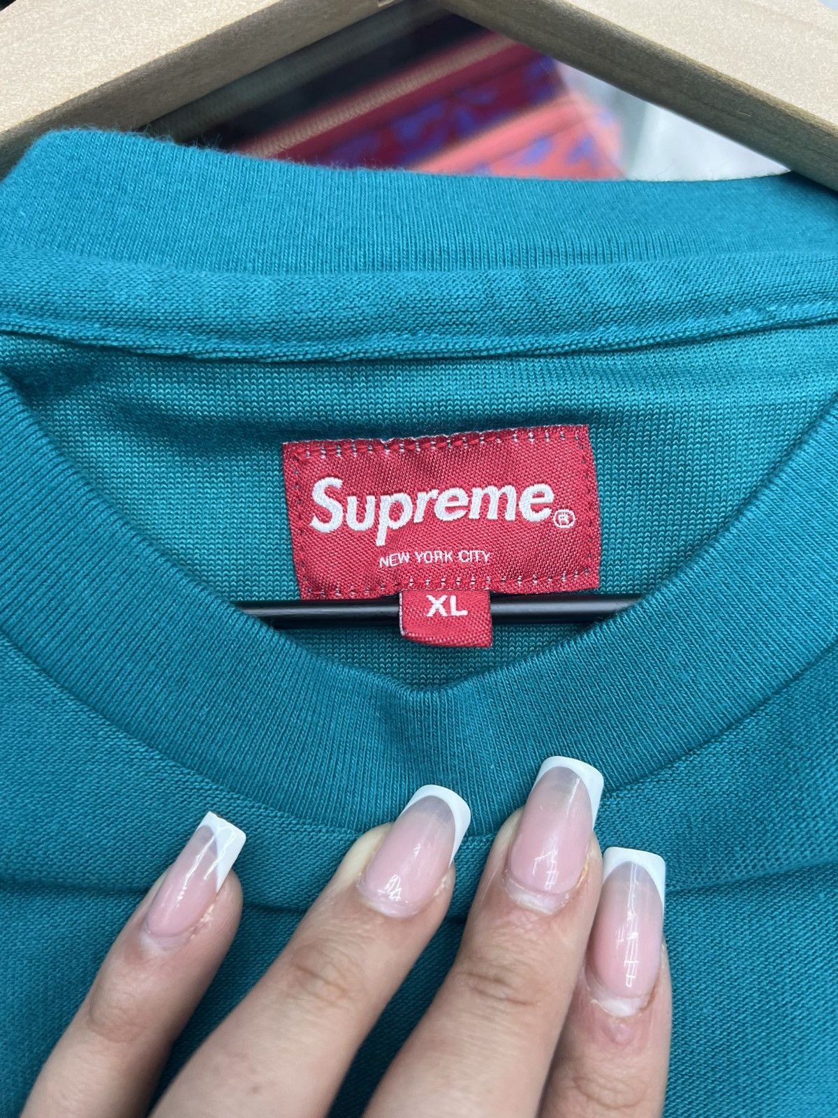 Supreme Supreme chenille Arc Logo Tee Teal Size US XL / EU 56 / 4 - 7 Thumbnail