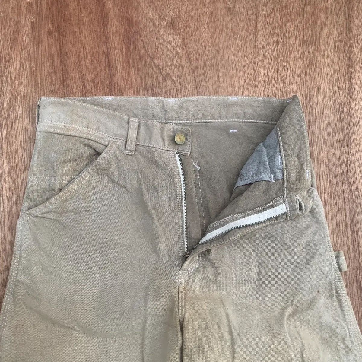 Carhartt CARHARTT TROUSERS RUSTY FADED WORK WEAR CARPENTER PANTS Size US 28 / EU 44 - 9 Thumbnail