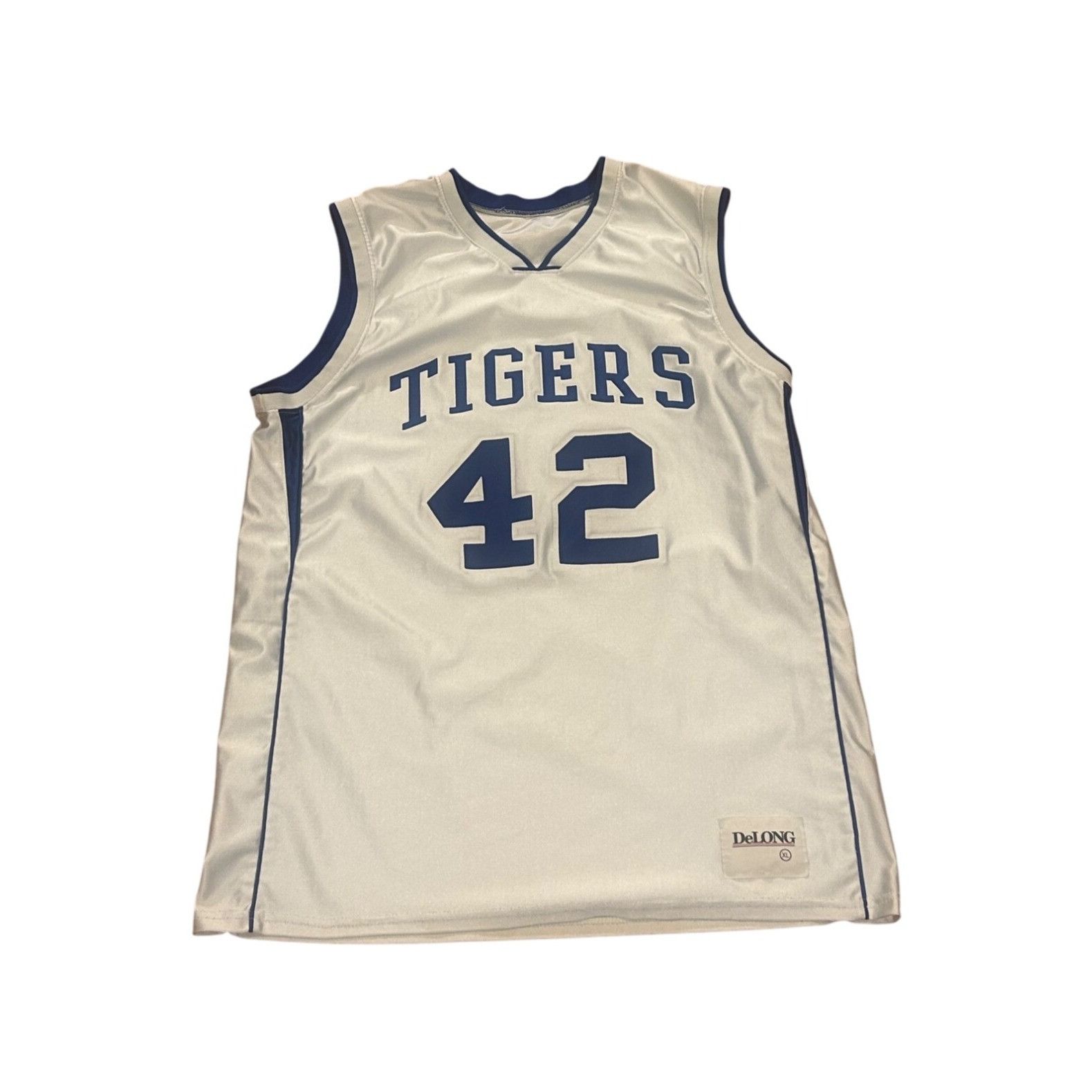 Delong Vintage DeLong Memphis Tigers #42 NCAA Basketball Jersey Men Size US XL / EU 56 / 4 - 1 Thumbnail