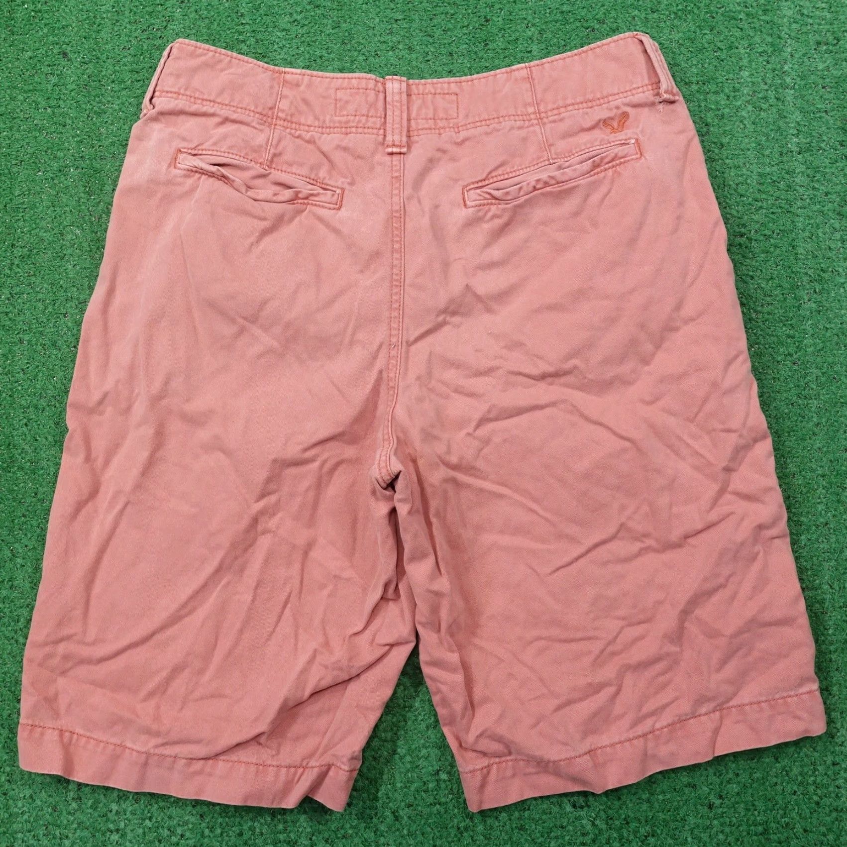 American Eagle Outfitters VINTAGE American Eagle Chino Shorts Mens 30 Casual Cotton Pink Flat Front Summer Size US 30 / EU 46 - 3 Thumbnail