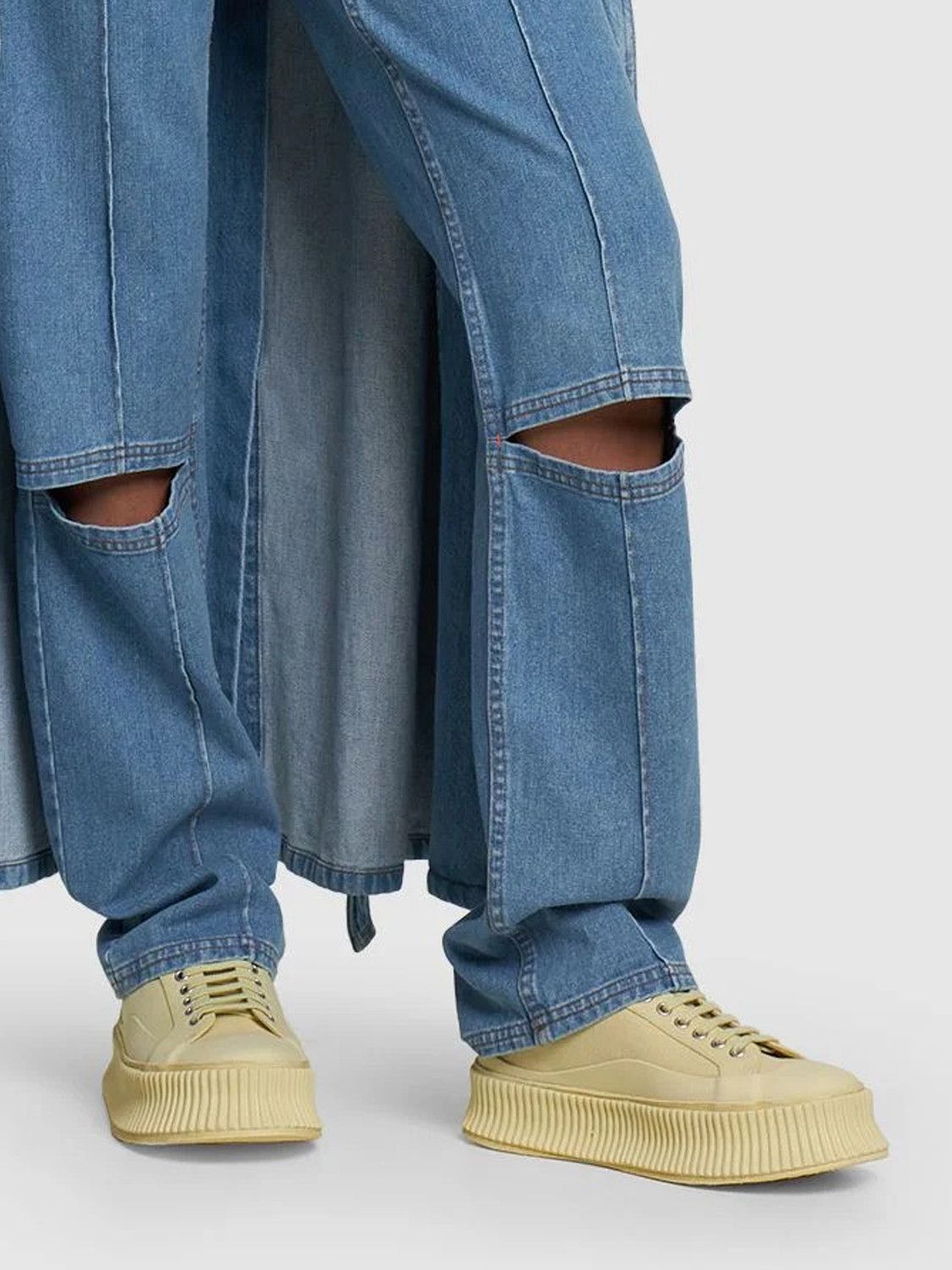 Jil Sander Jil Sander 40mm Vulcanized Canvas Sneakers Size US 11 / IT 41 - 6 Thumbnail
